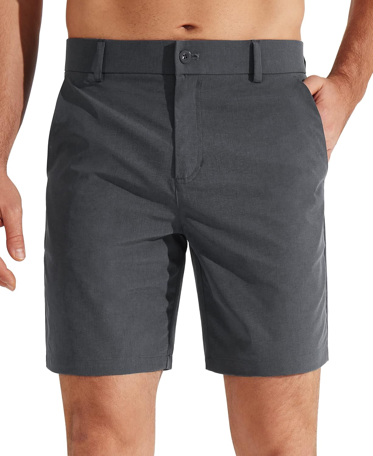 Detalle de Libin Men's Golf Shorts, 7"/9" Inseam, 4-Way Stretch and UPF 50+