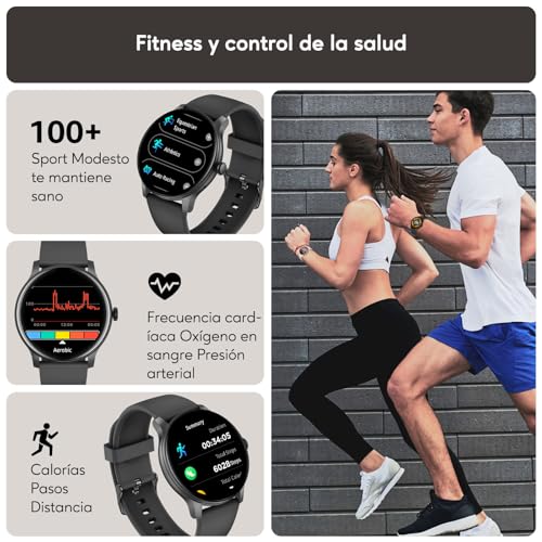 Thumbnail 2 de AcclaFit smartwatch unisex con llamadas Bluetooth y pantalla de 1,85”