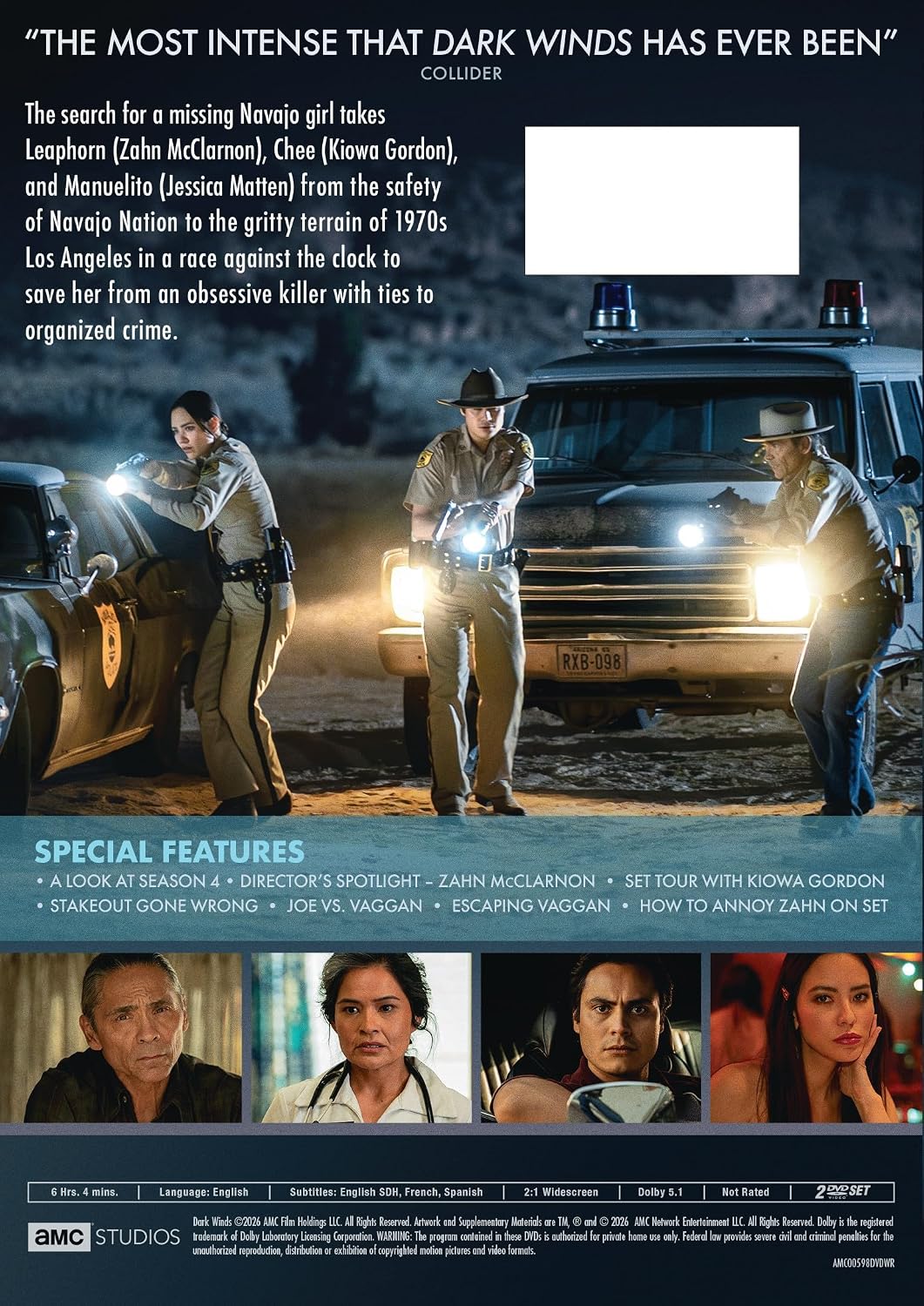 Detalle 2 de Dark Winds Season 4 DVD: Crime, Mystery, and Drama