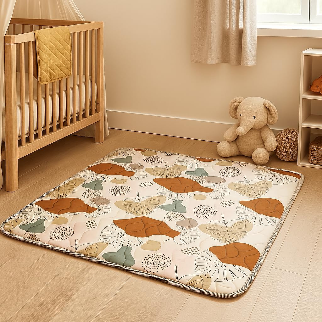 Detalle 2 de Lambluefly Krabbelmatte Baby Faltbar 127x127 cm