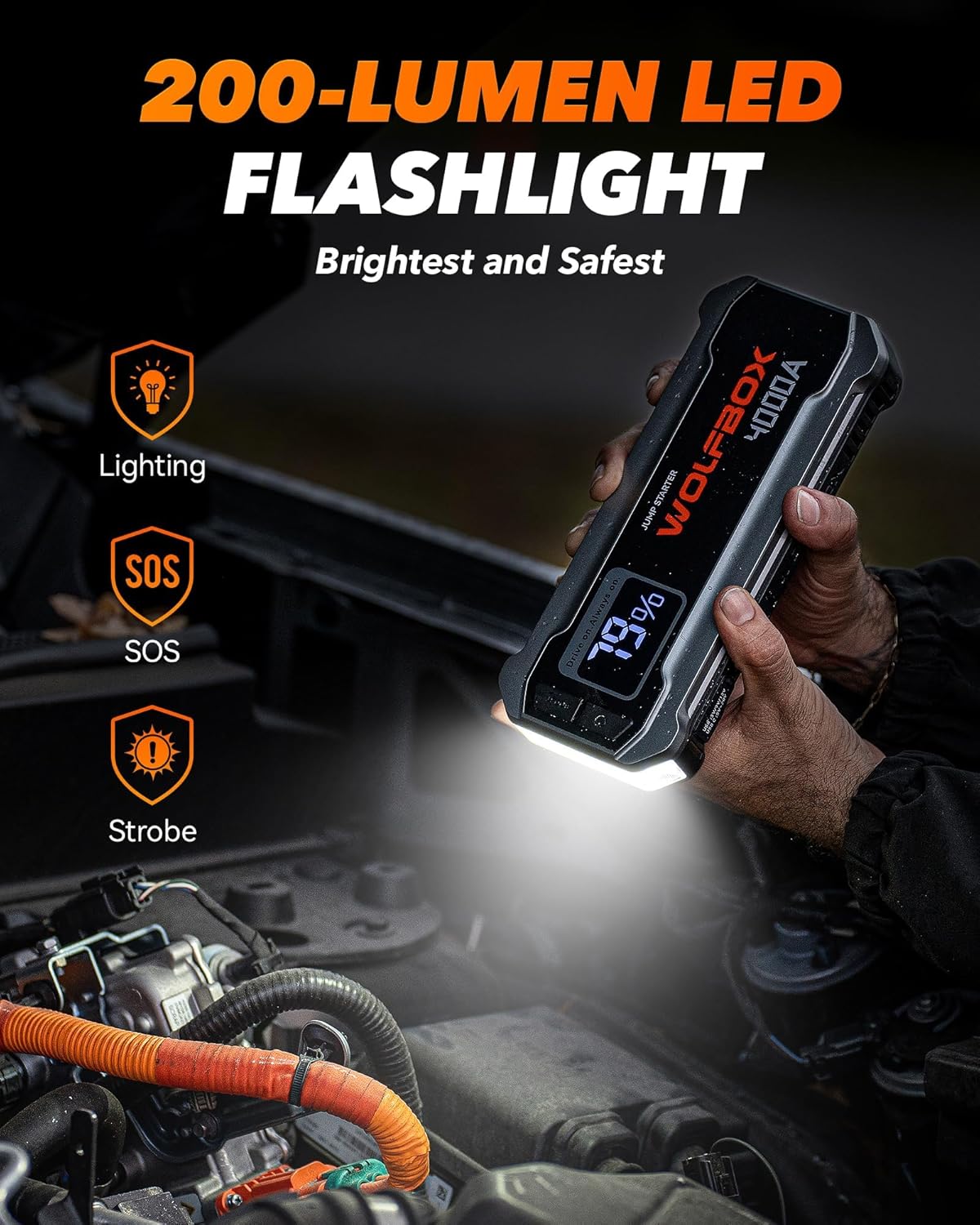 Thumbnail 4 de WOLFBOX 4000A 24000mAh jump starter