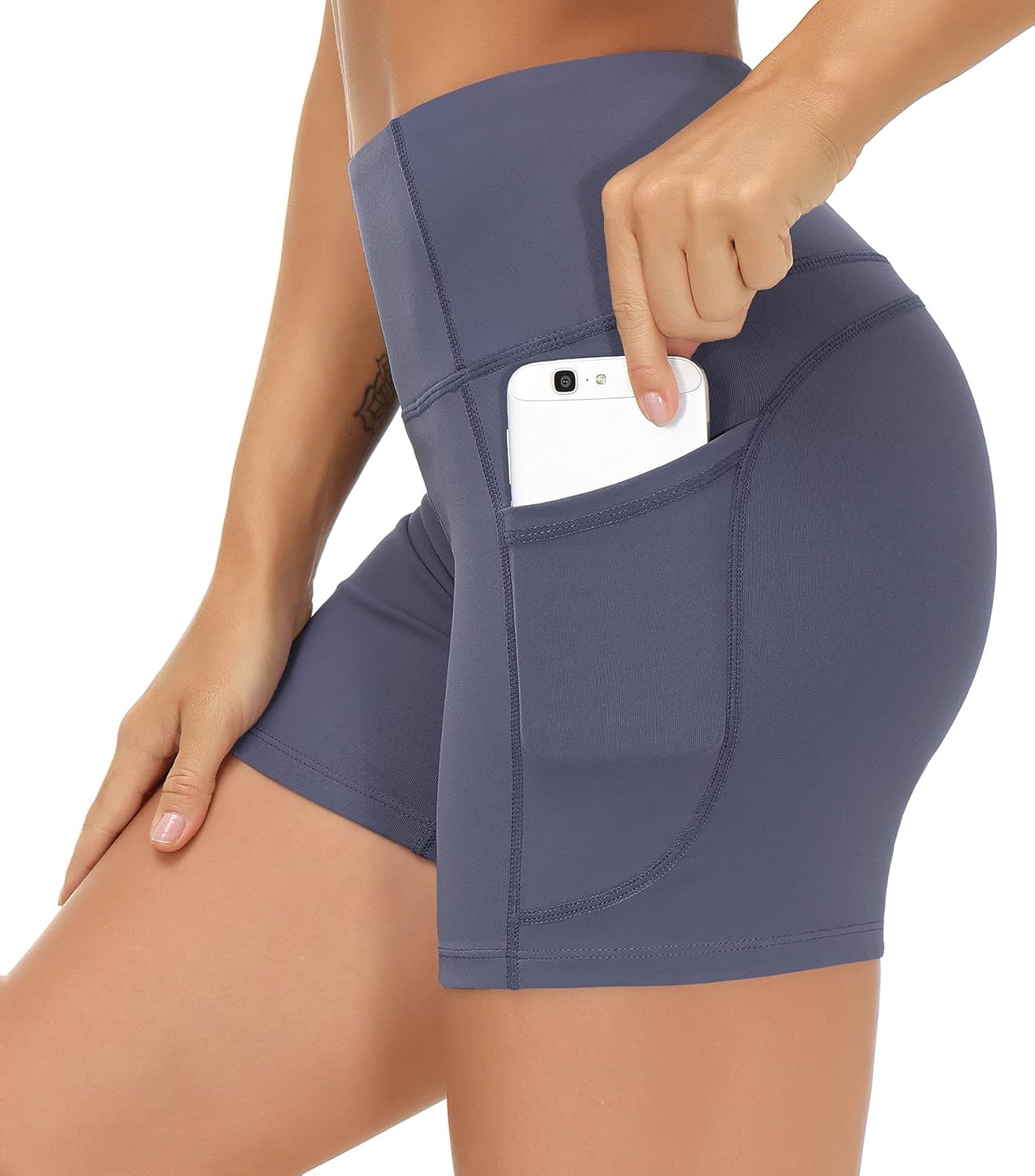 Thumbnail 6 de THE GYM PEOPLE High Waist Yoga Shorts with Pockets