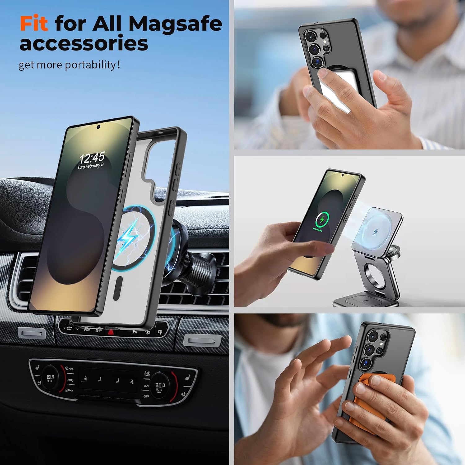 Detalle de SUPFINE Samsung Galaxy S25 Ultra magnetic case, 1