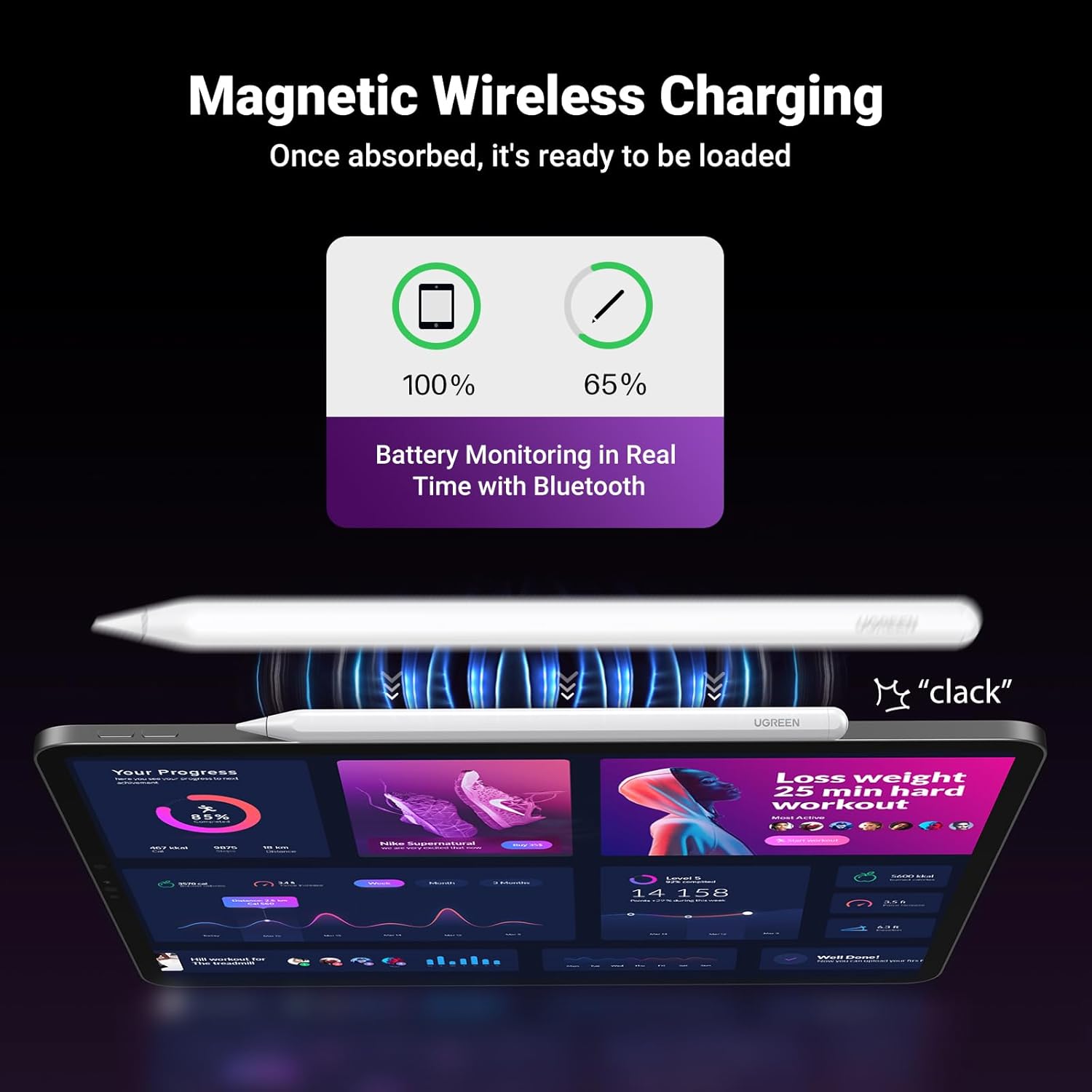 Thumbnail 1 de UGREEN iPad Pencil Magnetic Wireless Charge