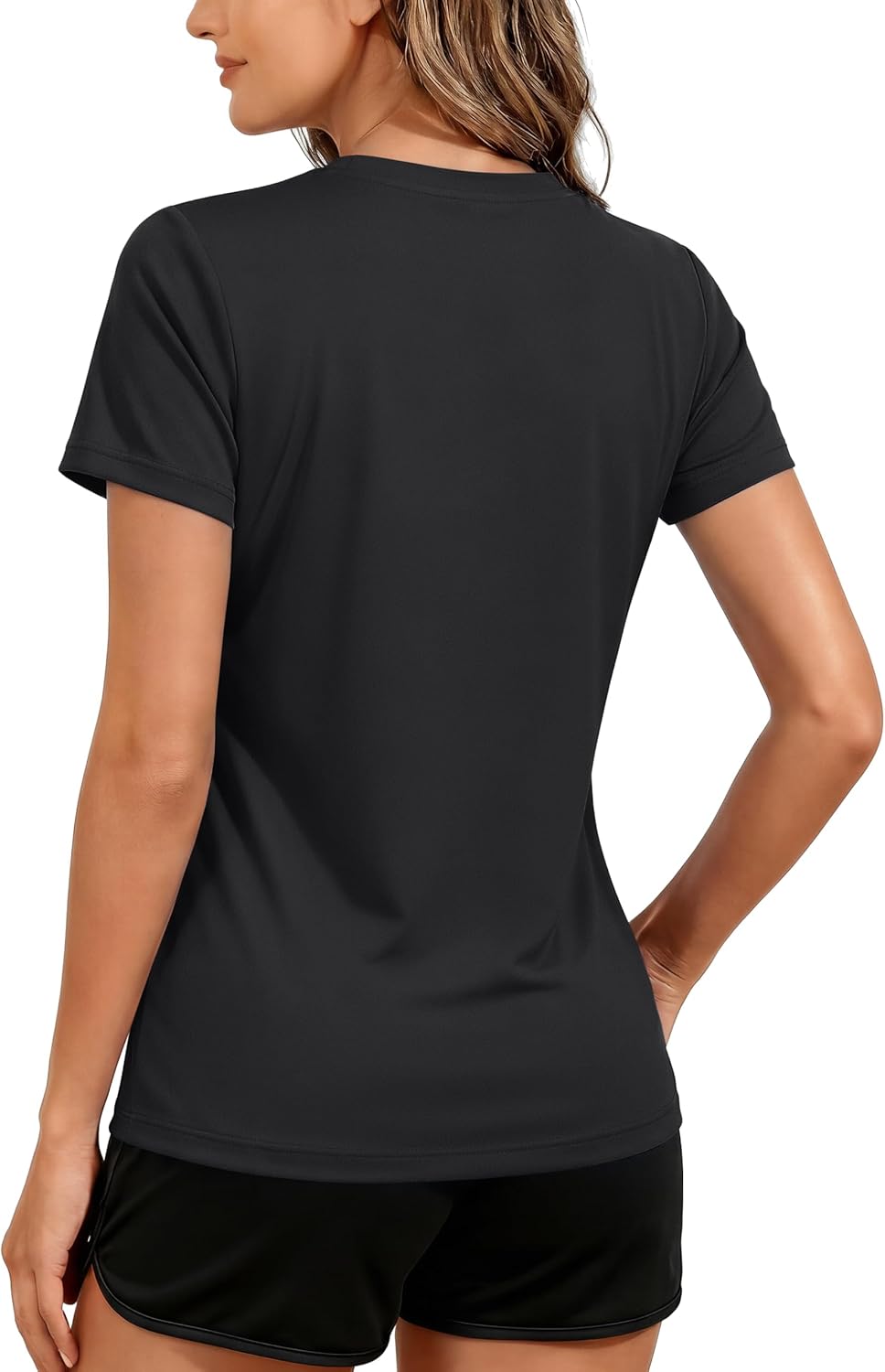 Detalle de TACVASEN Women’s Short Sleeve Quick Dry Outdoor Sport T-Shirt with UPF 50+ UV Protection