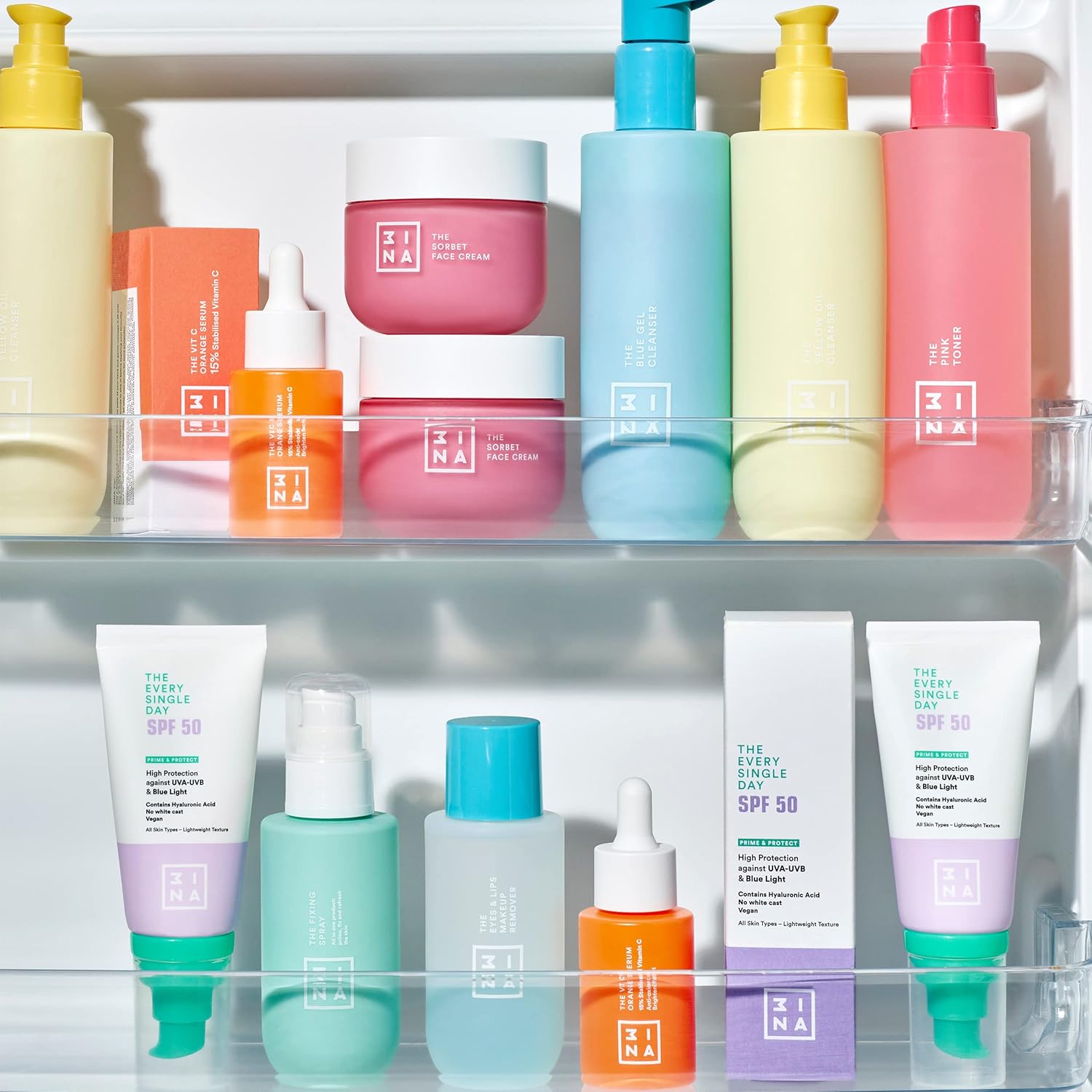 Thumbnail 5 de 3INA Makeup The Every Single Day SPF50 – Crema solare viso leggera SPF 50 con acido ialuronico