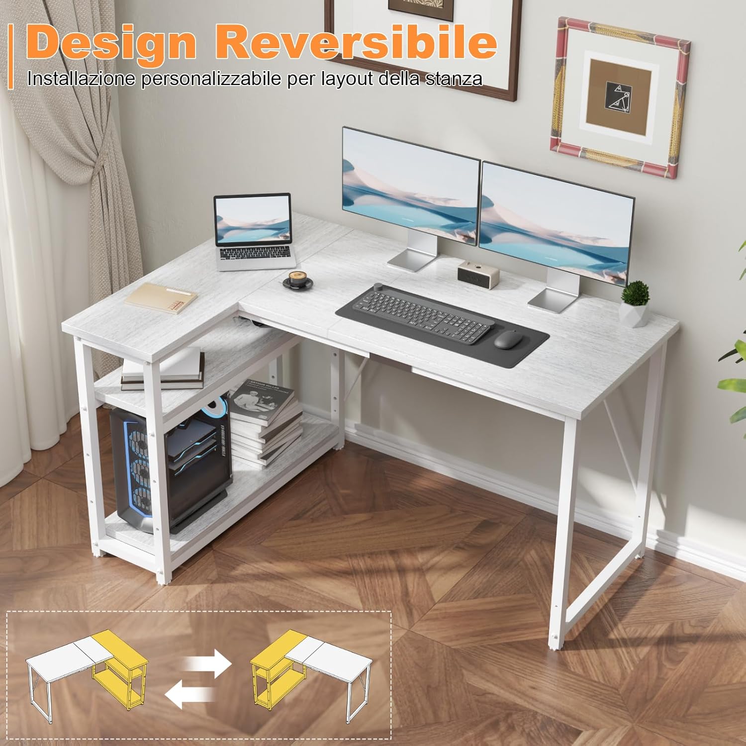 Thumbnail 3 de TRIUMPHKEY Scrivania a L 120x80 cm 🪑