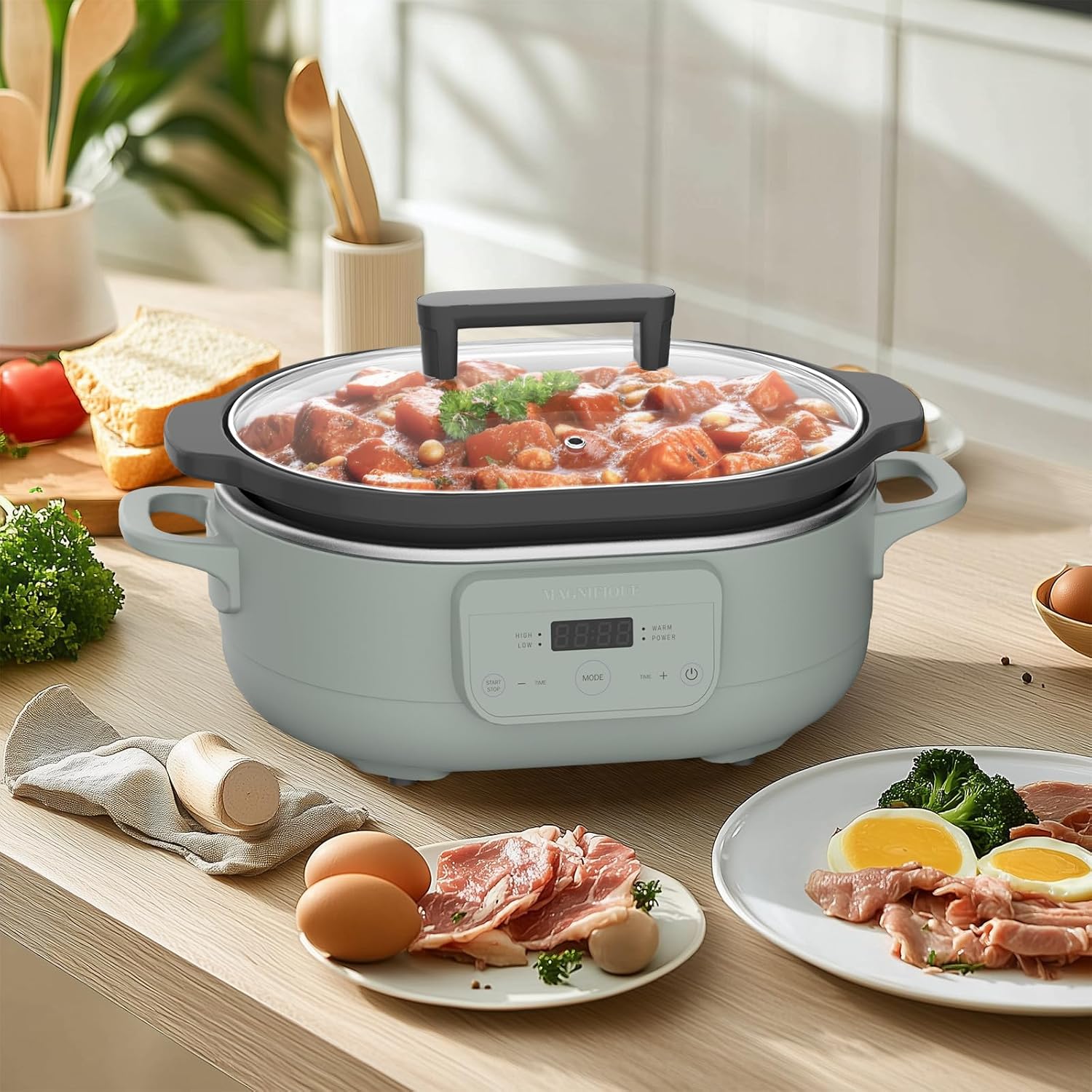 Detalle 2 de 6-Quart Programmable Slow Cooker