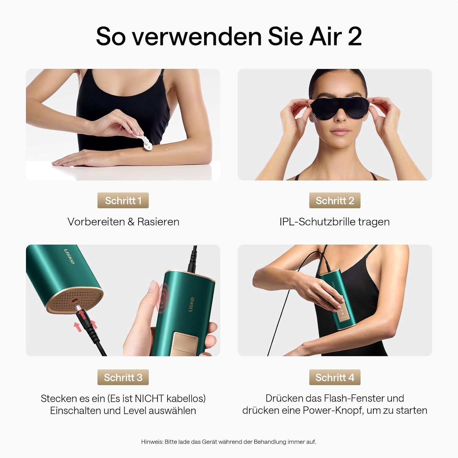 Thumbnail 5 de Ulike Air 2 IPL Haarentfernung – sanfte, nahezu schmerzfreie Skalierung für Körper und Gesicht
