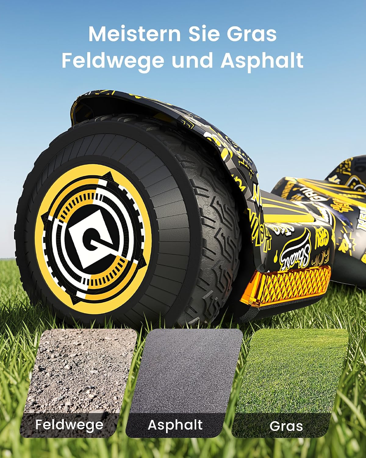 Detalle 1 de Gyroor G13 Hoverboard Offroad 6,5