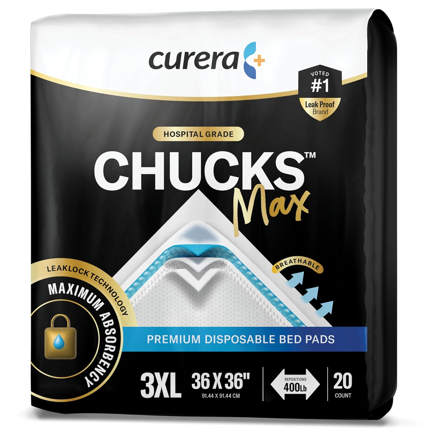 Curera Chucks MAX underpads for adults