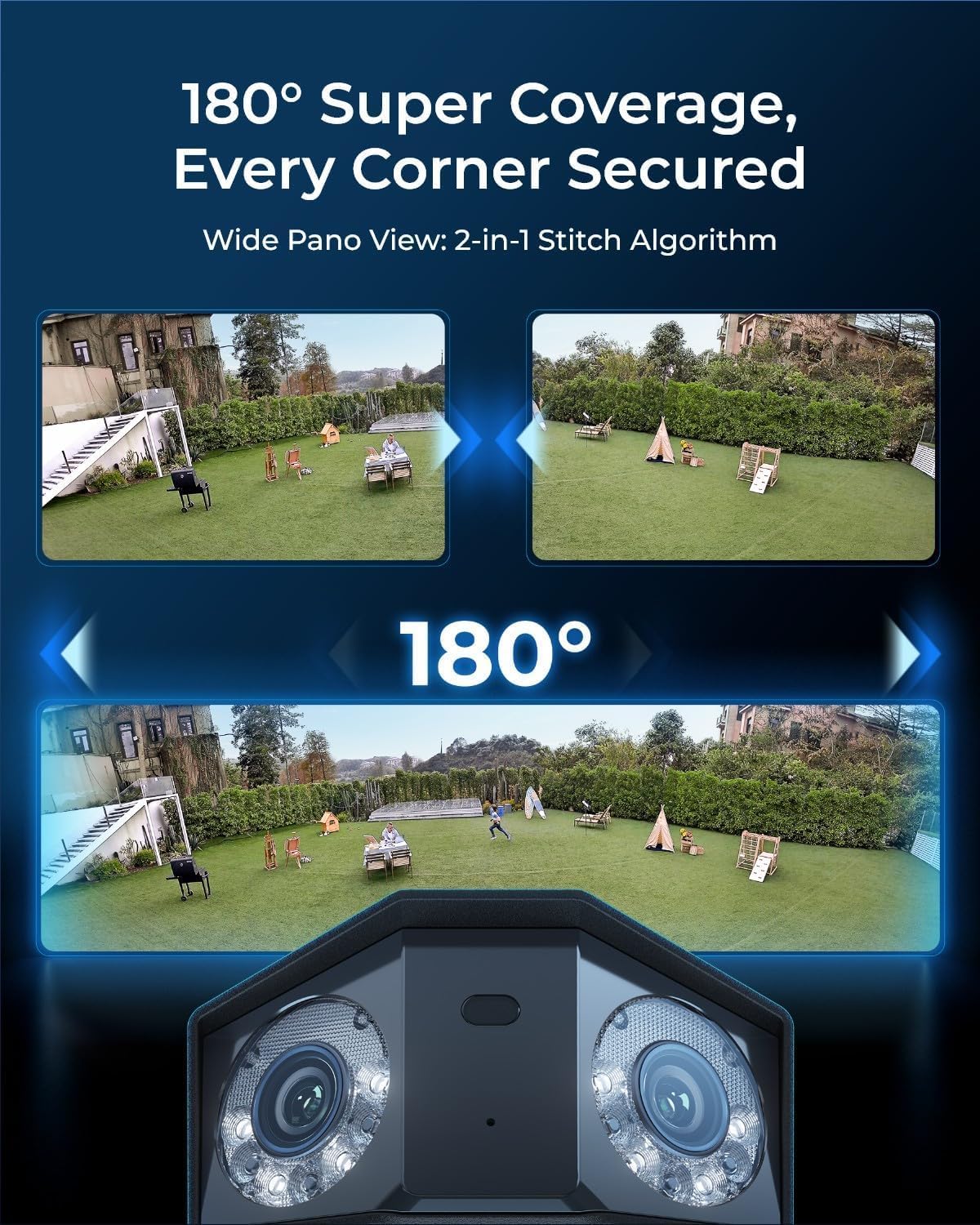Thumbnail 2 de REOLINK Duo 3 PoE Dual-Lens Security Camera, 16MP 180° View, Color Night Vision