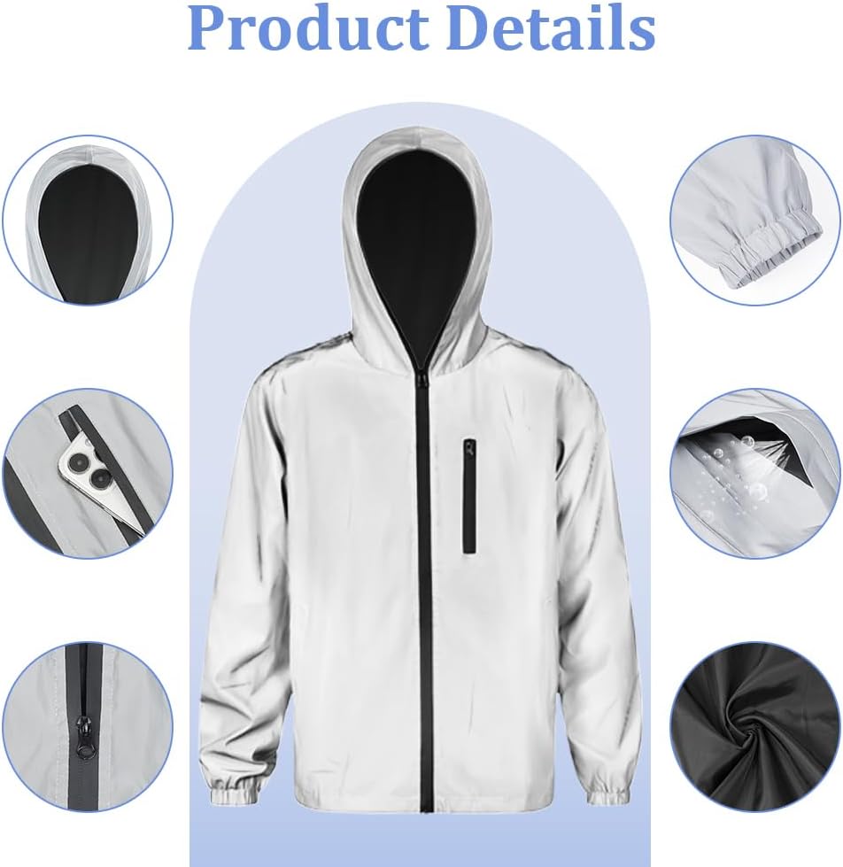 Thumbnail 2 de BSBUY Gilet riflettente ad alta visibilità unisex con zip e tasche