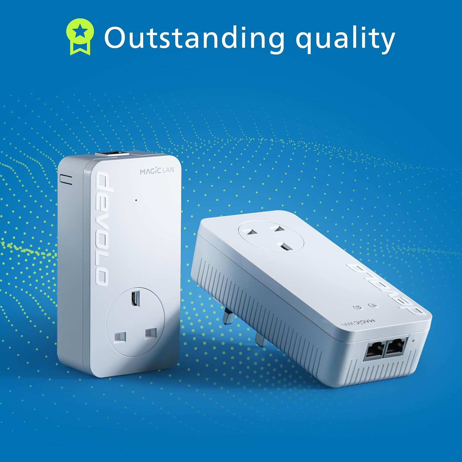 Detalle 2 de devolo Magic 2 WiFi 6 next Starter Kit (Wi‑Fi Powerline) with Mesh Wi‑Fi and 2x Gigabit Ethernet