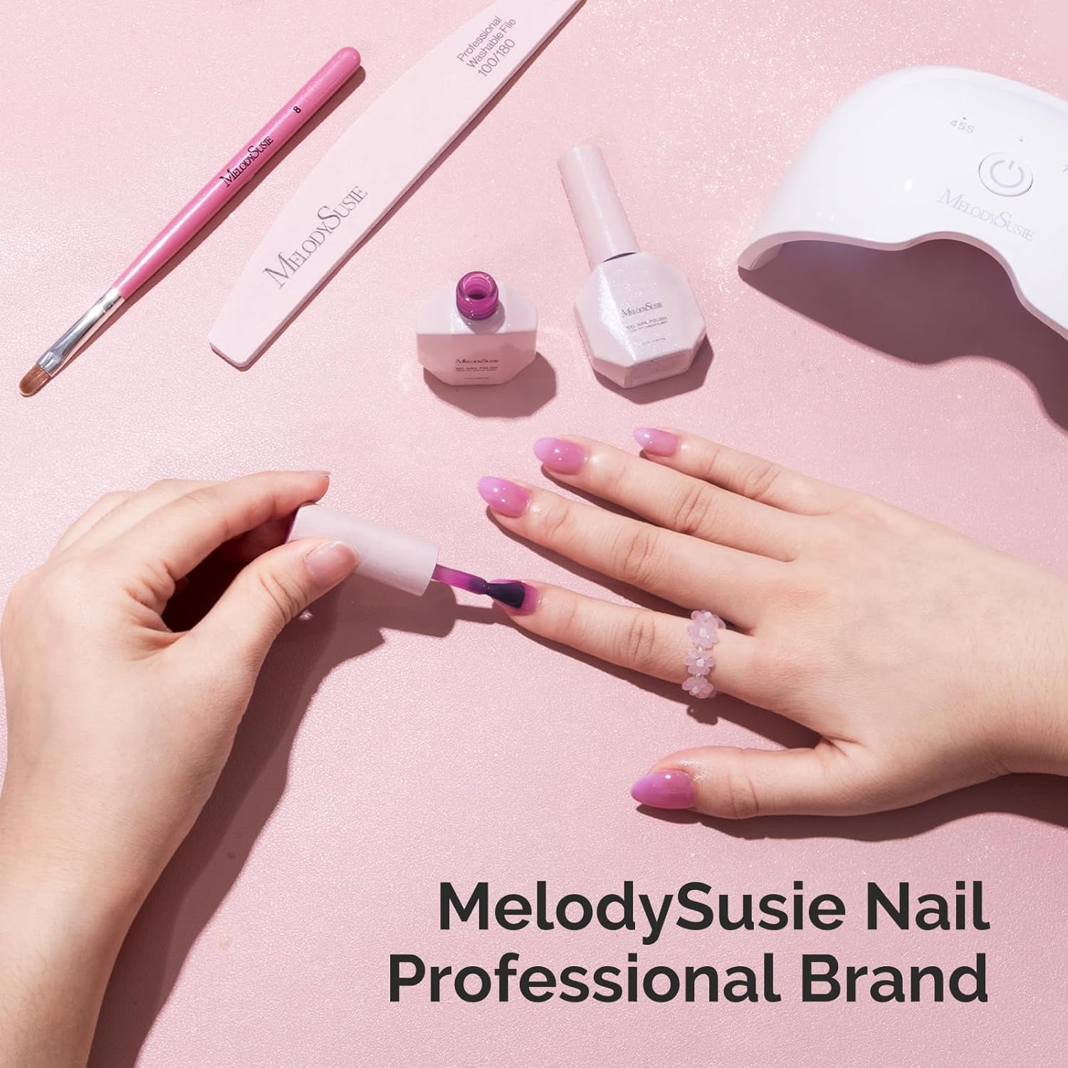 Thumbnail 6 de MelodySusie Jelly Gel Nail Polish Set – 6 Transparent Colors (Milky/Jelly Texture) 7.5ML