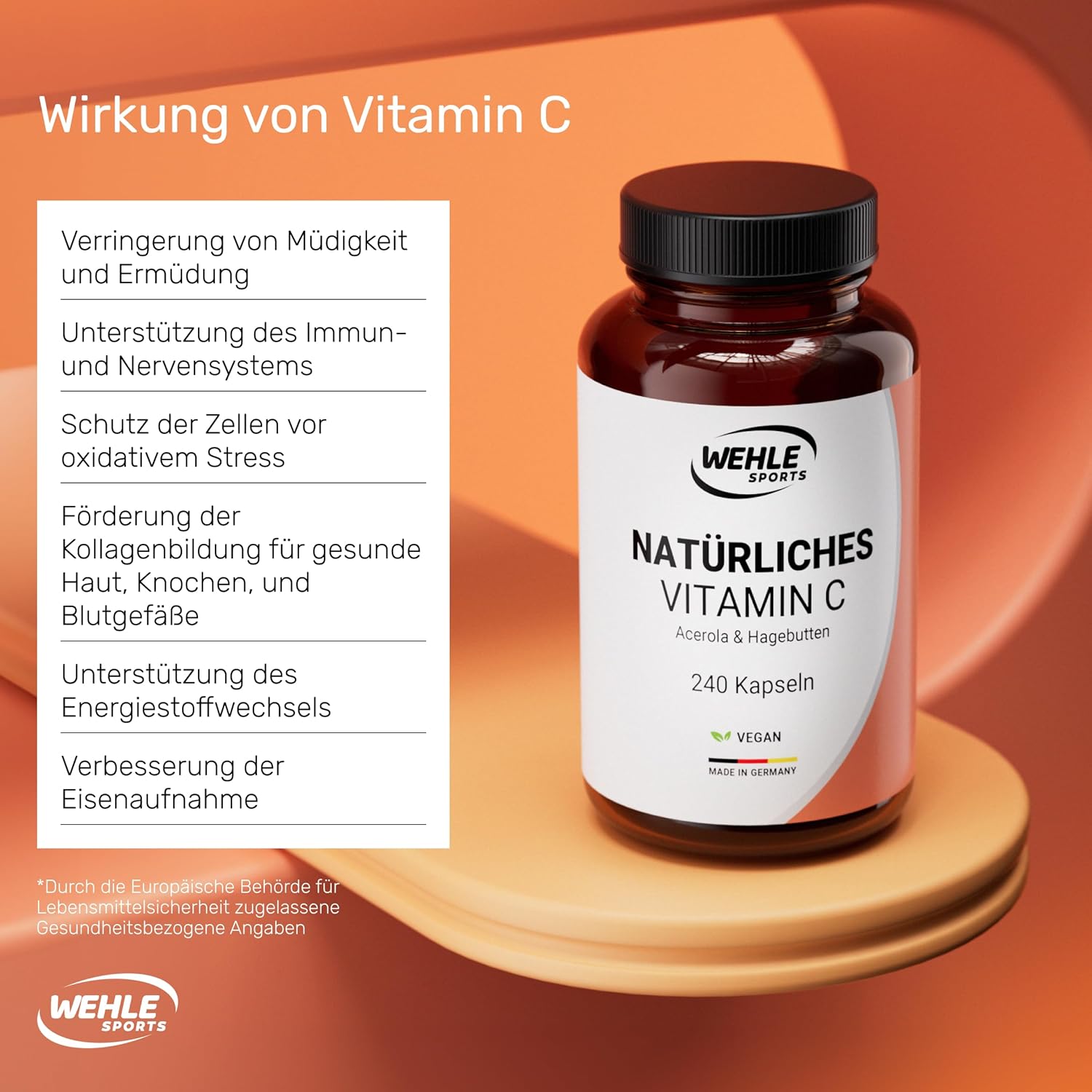 Thumbnail 1 de Wehle Sports Vitamin C 400 mg 💊