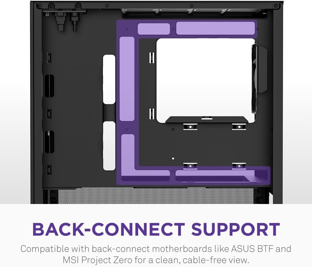 Thumbnail 6 de NZXT H3 Flow CC-H31FB-01 Micro-ATXミドルタワーPCケース、メッシュ設計・背面コネクタ対応