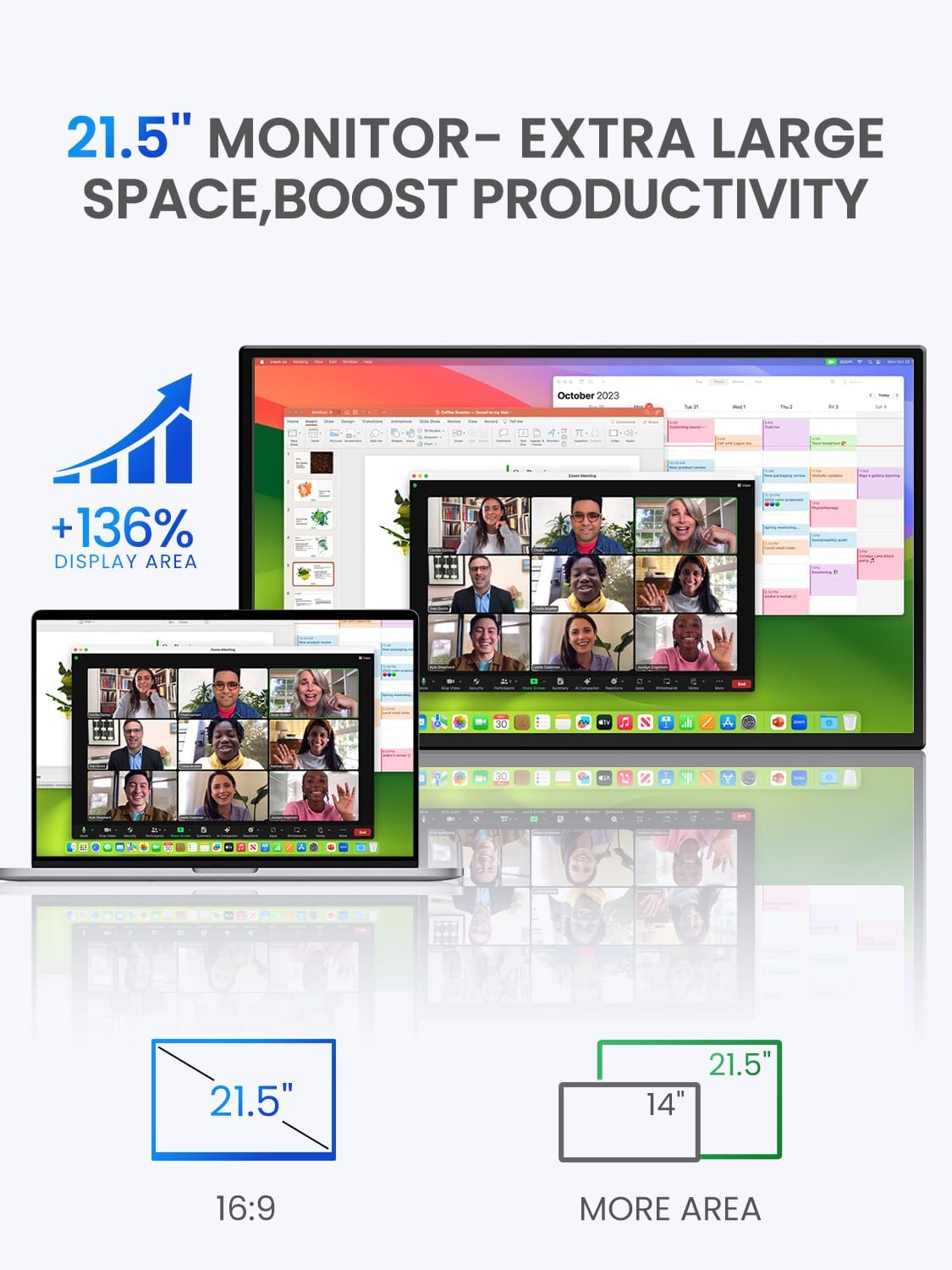 Thumbnail 2 de UPERFECT Tragbarer Monitor 21,5 Zoll