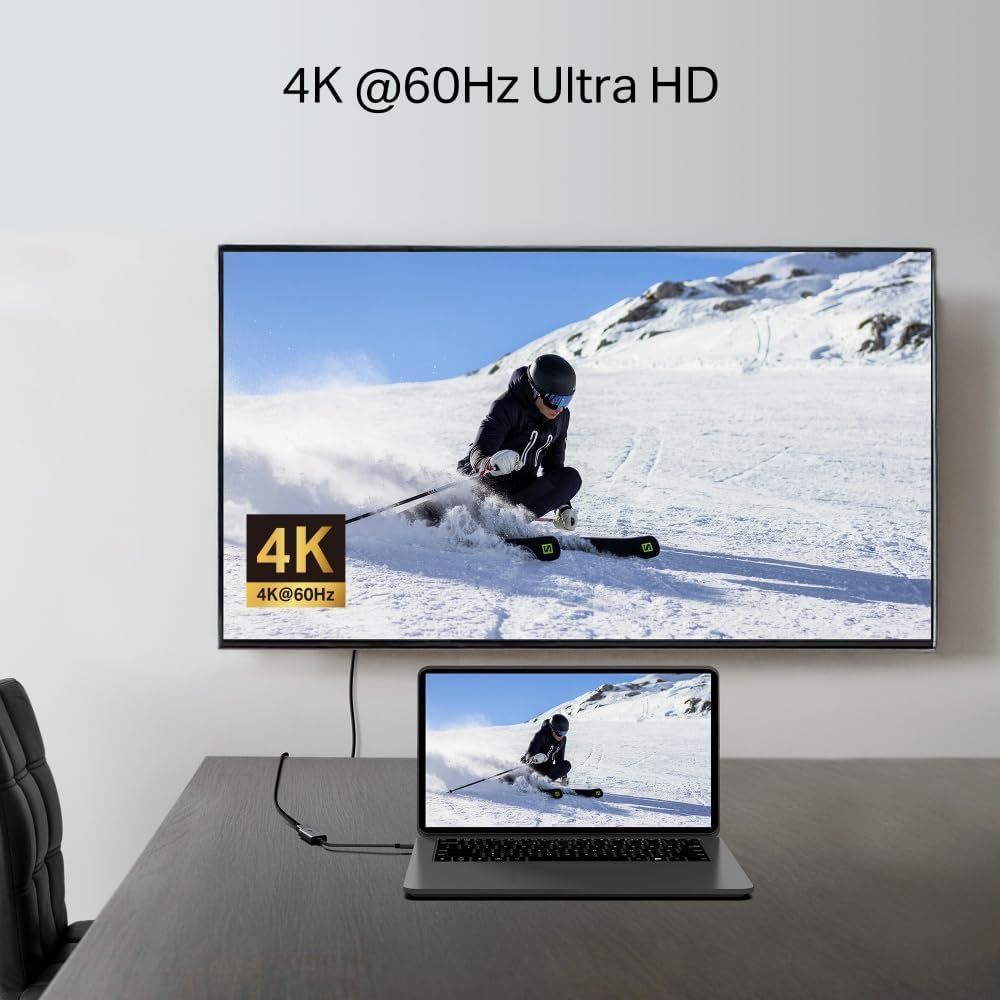 Detalle de TP-Link UA520C: USB-C auf HDMI Kabel 4K60Hz, 10 cm, Plug & Play