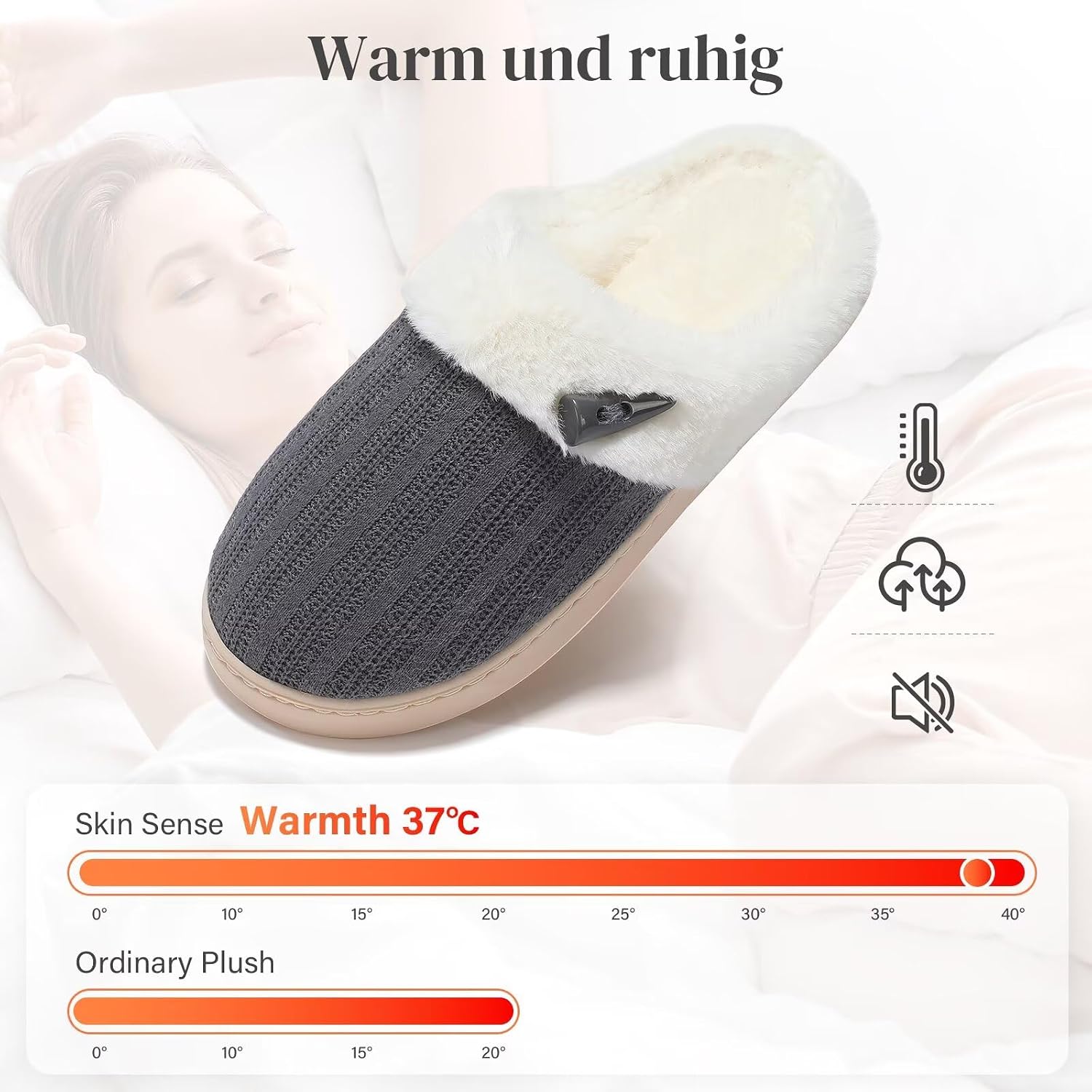 Thumbnail 4 de NineCiFun Hausschuhe Damen Plüsch-Pantoffeln