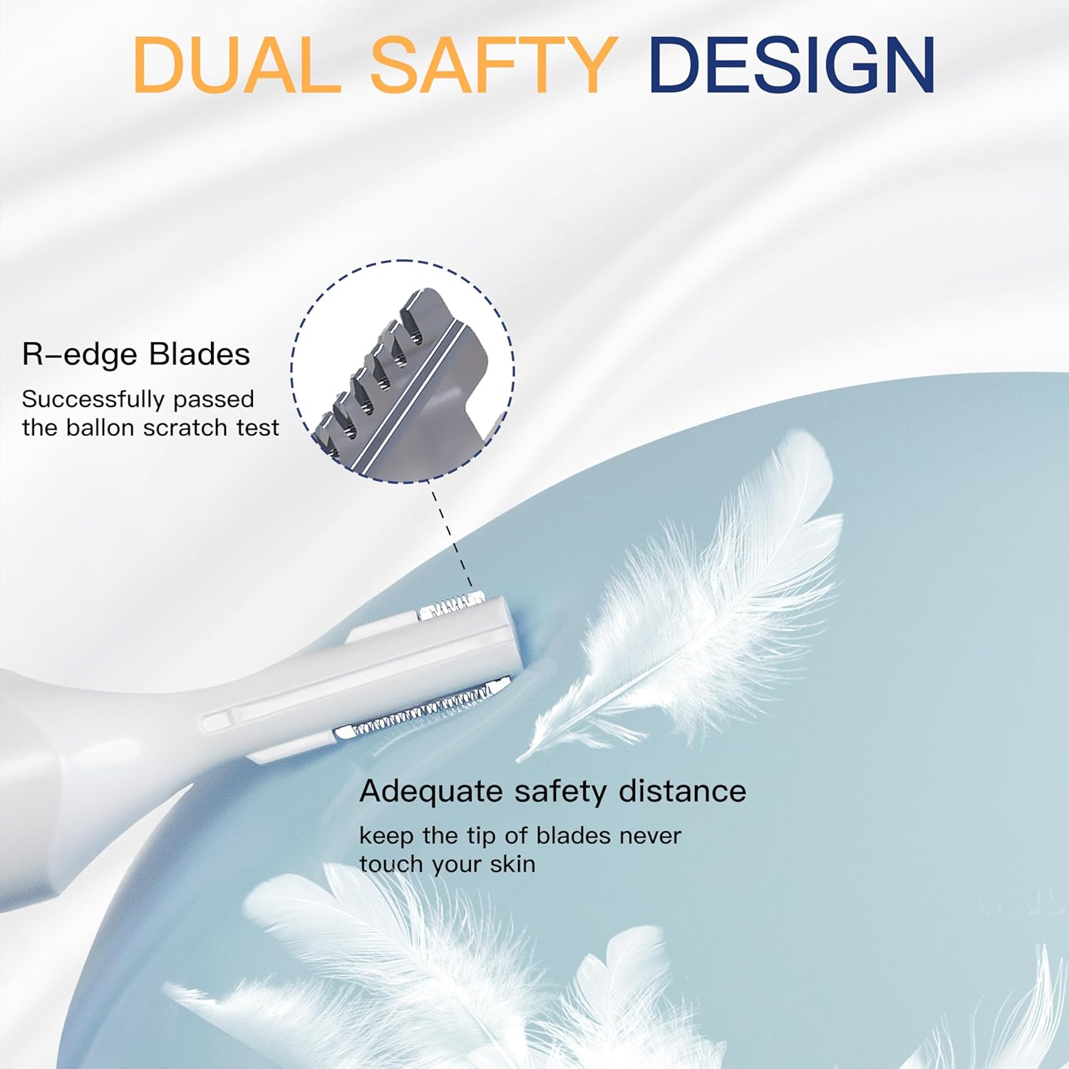Detalle de HEBECA Tondeuse de nez et 2-en-1 sourcils et visage – rechargeable, étanche et portable