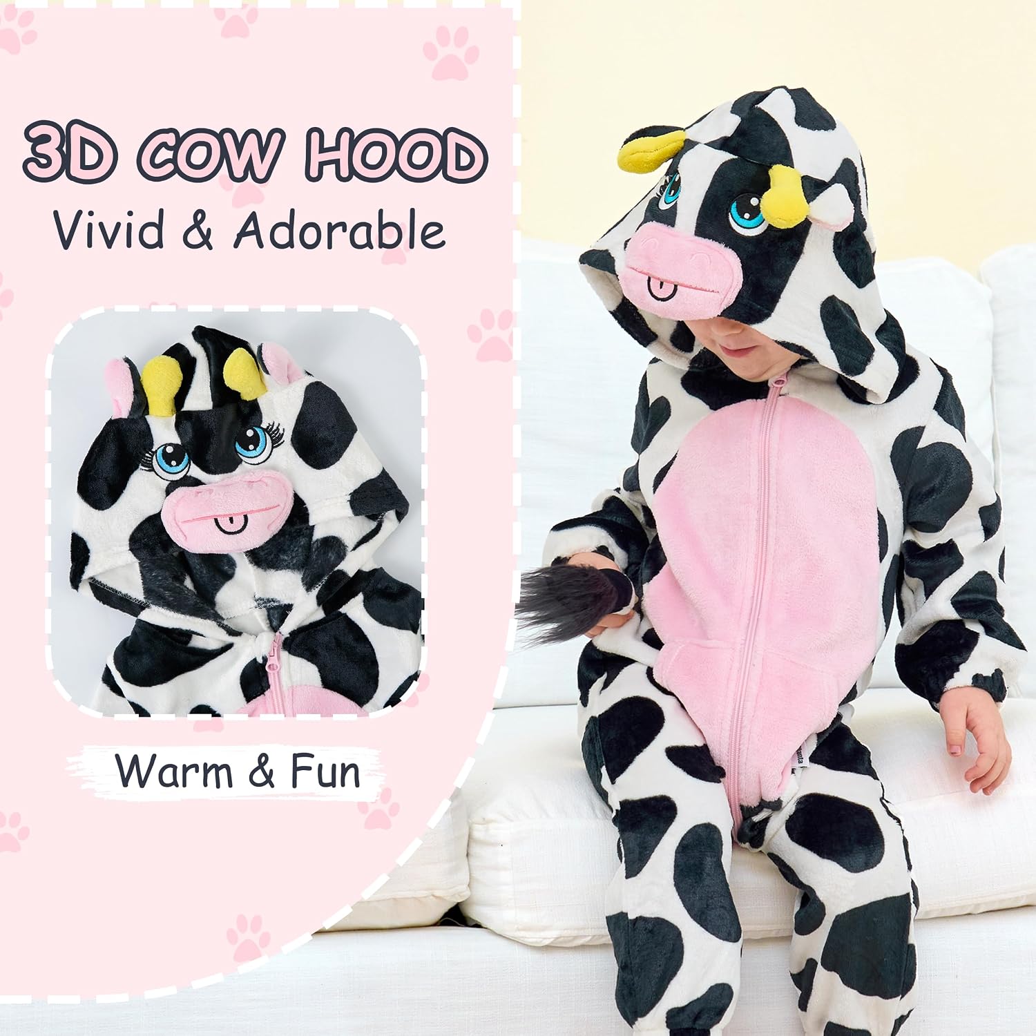 Thumbnail 1 de LOLANTA Baby Cow Costume Romper
