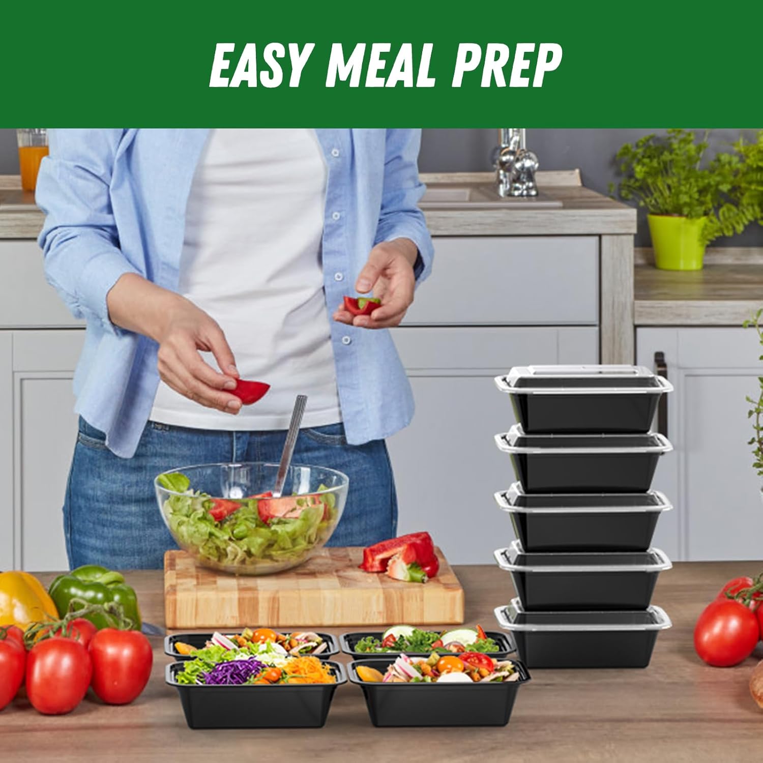 Thumbnail 5 de Dealusy 24 oz Meal Prep Containers 50 Pack 🍱