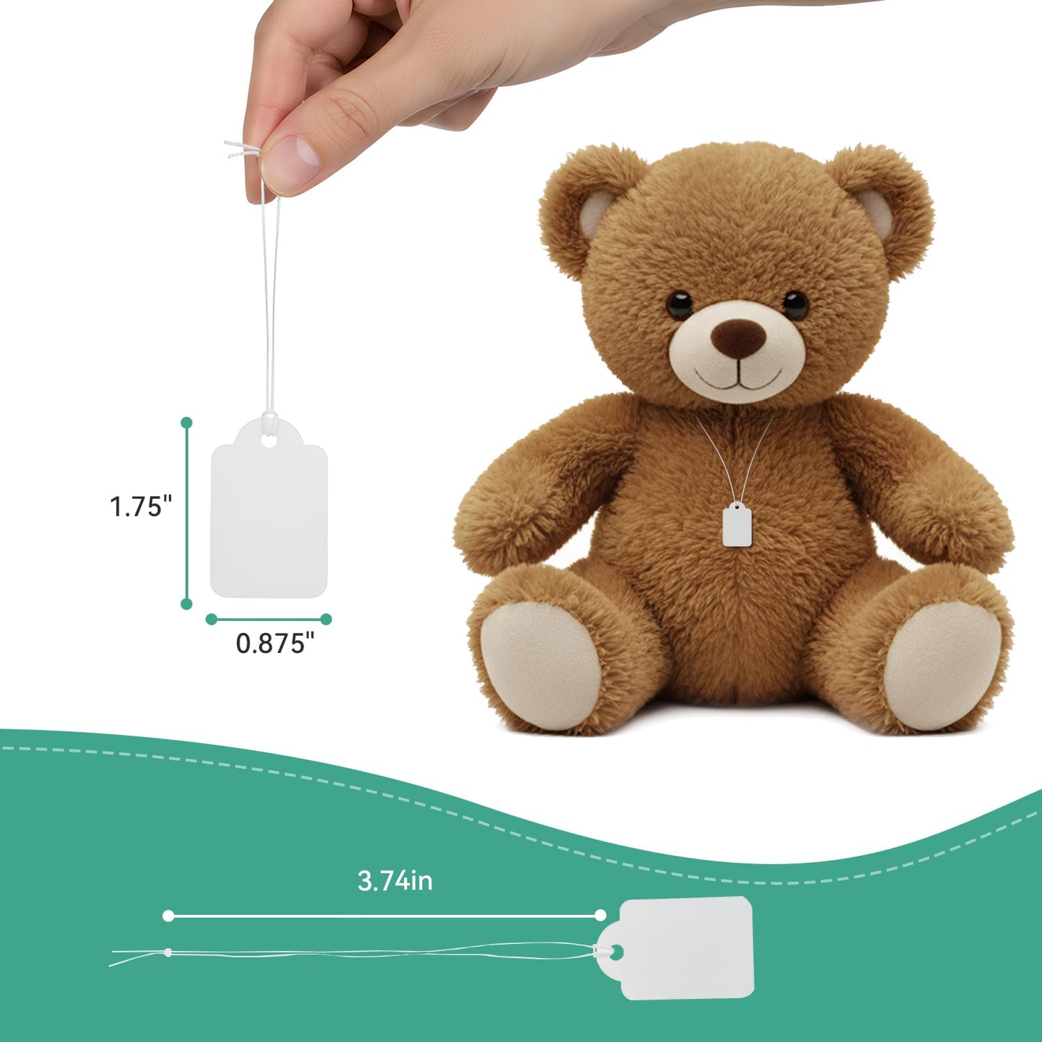 Detalle 2 de Price Tags, 1.375 x 0.875-Inch