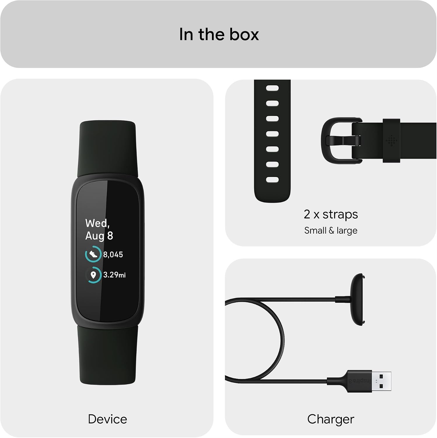 Thumbnail 6 de Google Fitbit Inspire 3 activity tracker 10 days battery