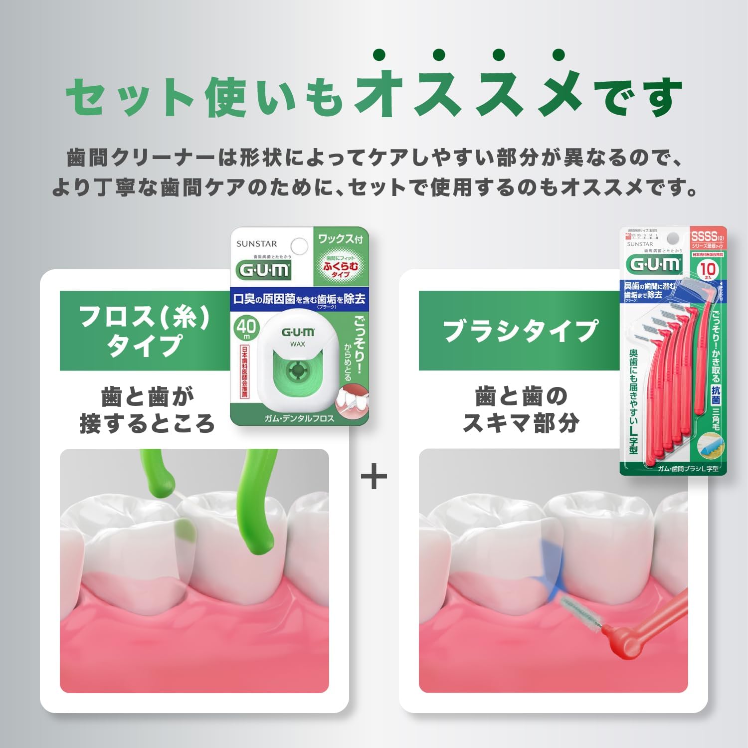 Thumbnail 6 de GUM(ガム)歯間ブラシ L字型 SSS(1)抗菌三角毛・奥歯向け、30本入