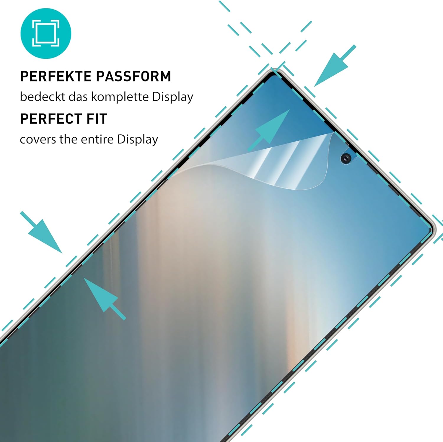 Thumbnail 1 de SmarTect Matte TPU Screen Protector for Samsung Galaxy S25 Ultra, 2-Pack