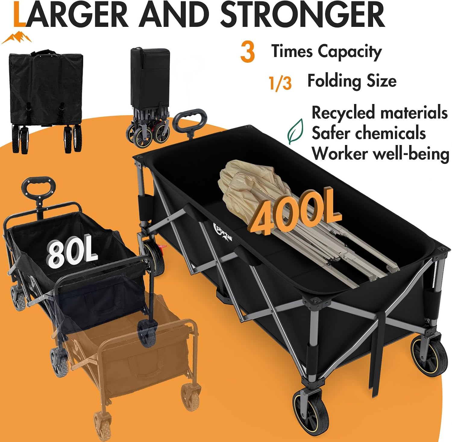 Detalle de Portal Folding Wagon, 51.2-Inch