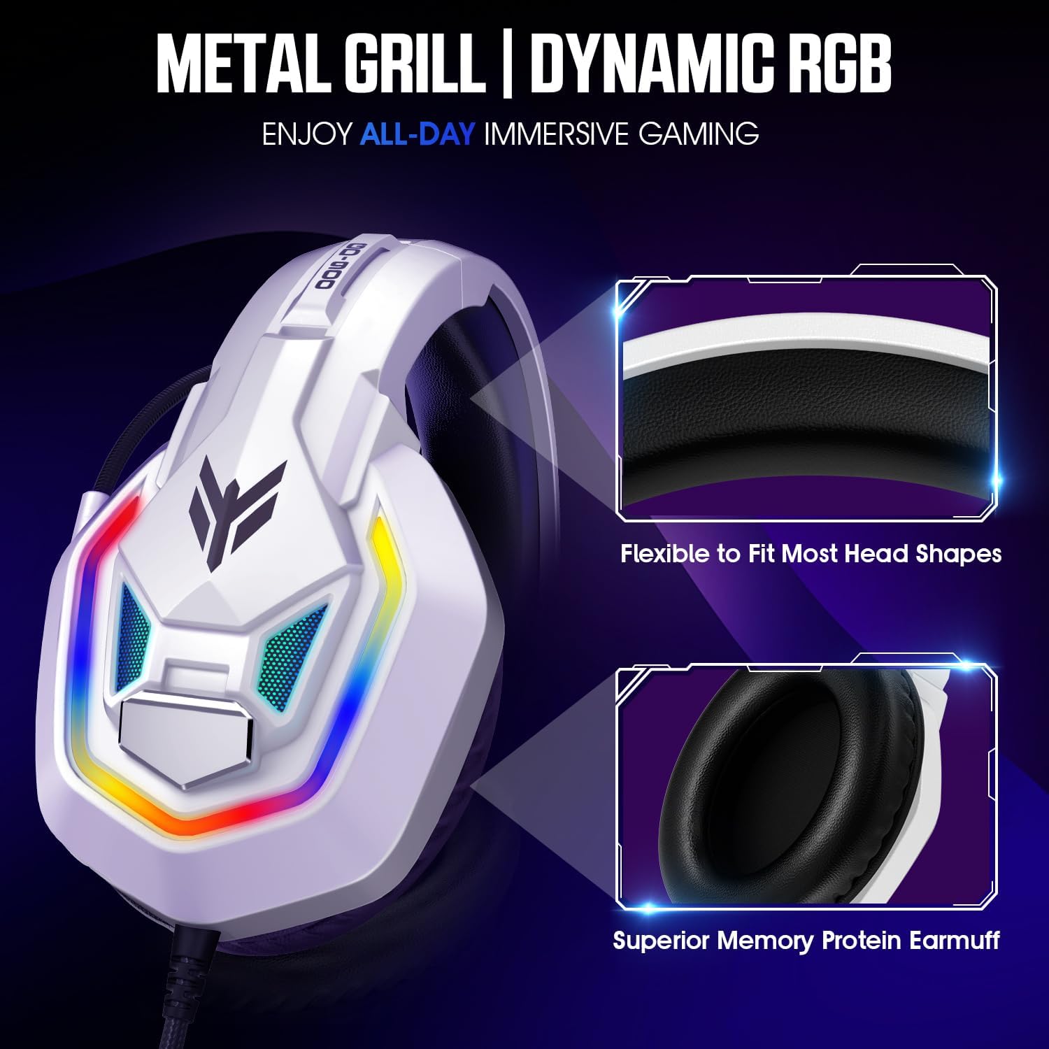 Thumbnail 6 de YPBDAN Gaming Headset 50mm Drivers