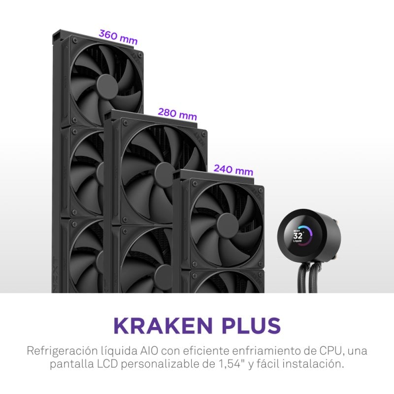Thumbnail 3 de Nzxt Kraken Plus 240mm Refrigeración líquida