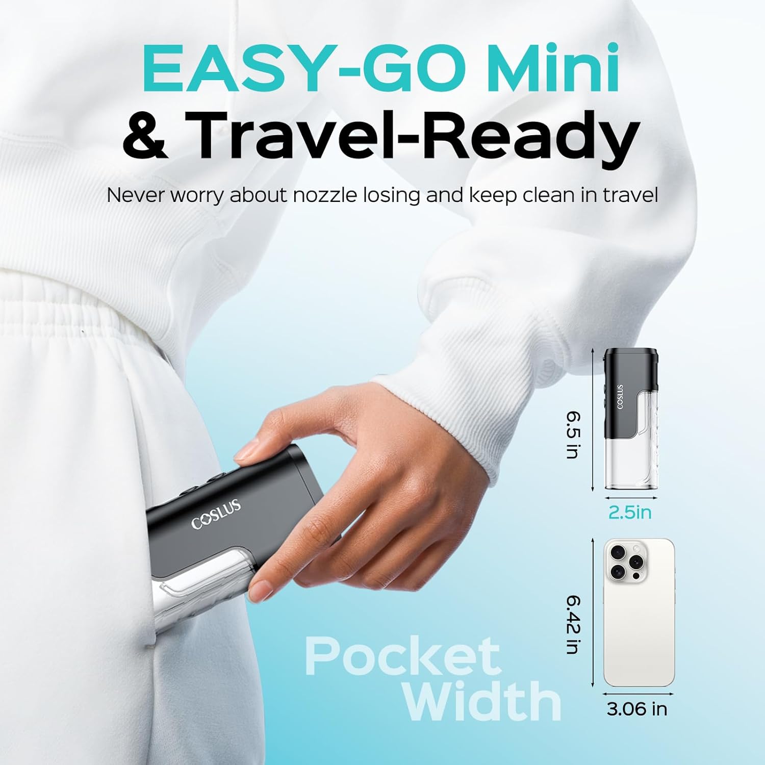 Detalle 2 de COSLUS T40 Mini Water Flosser 30-day 🦷