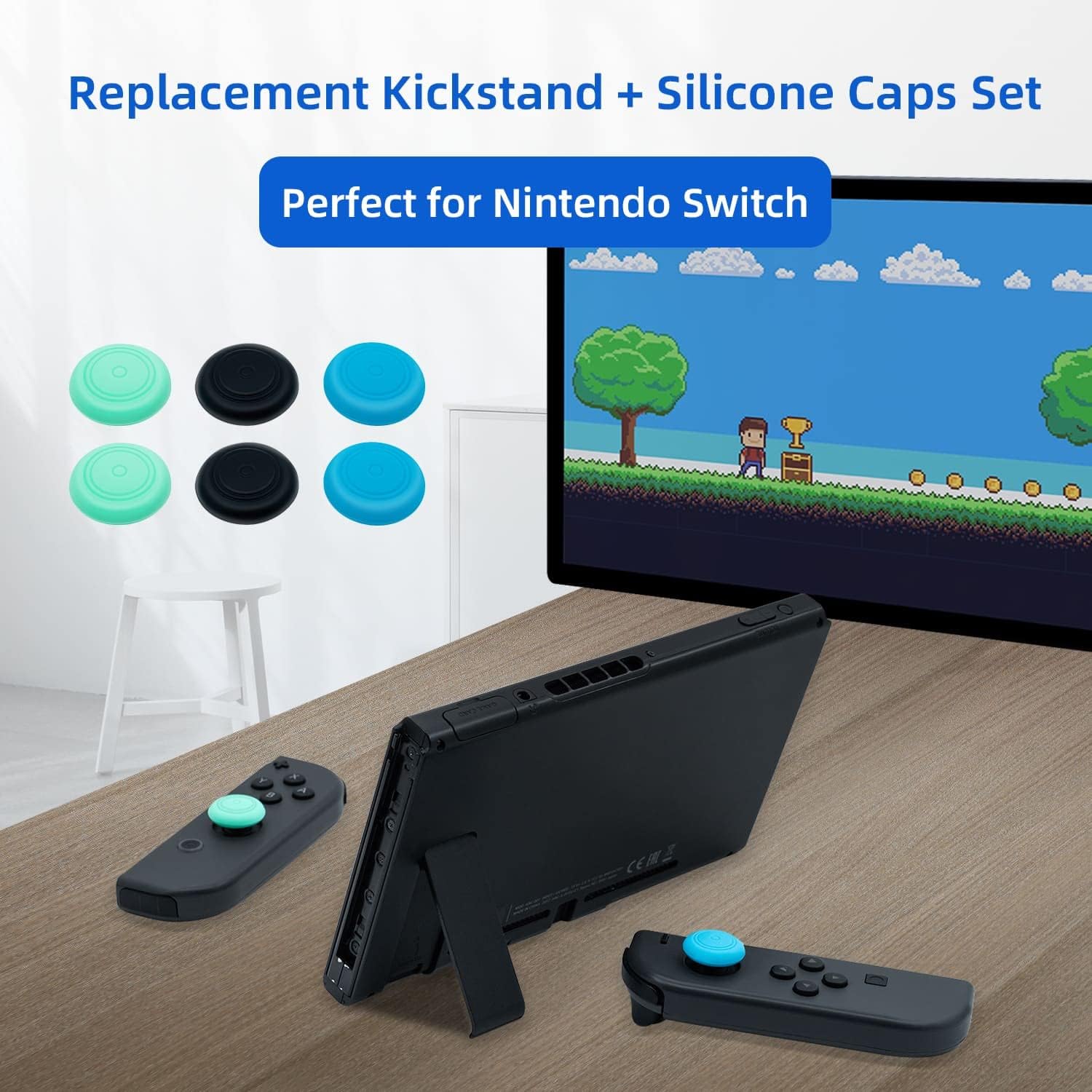 Thumbnail 2 de Nintendo Switch Ständer Ersatz, 6 Kappen