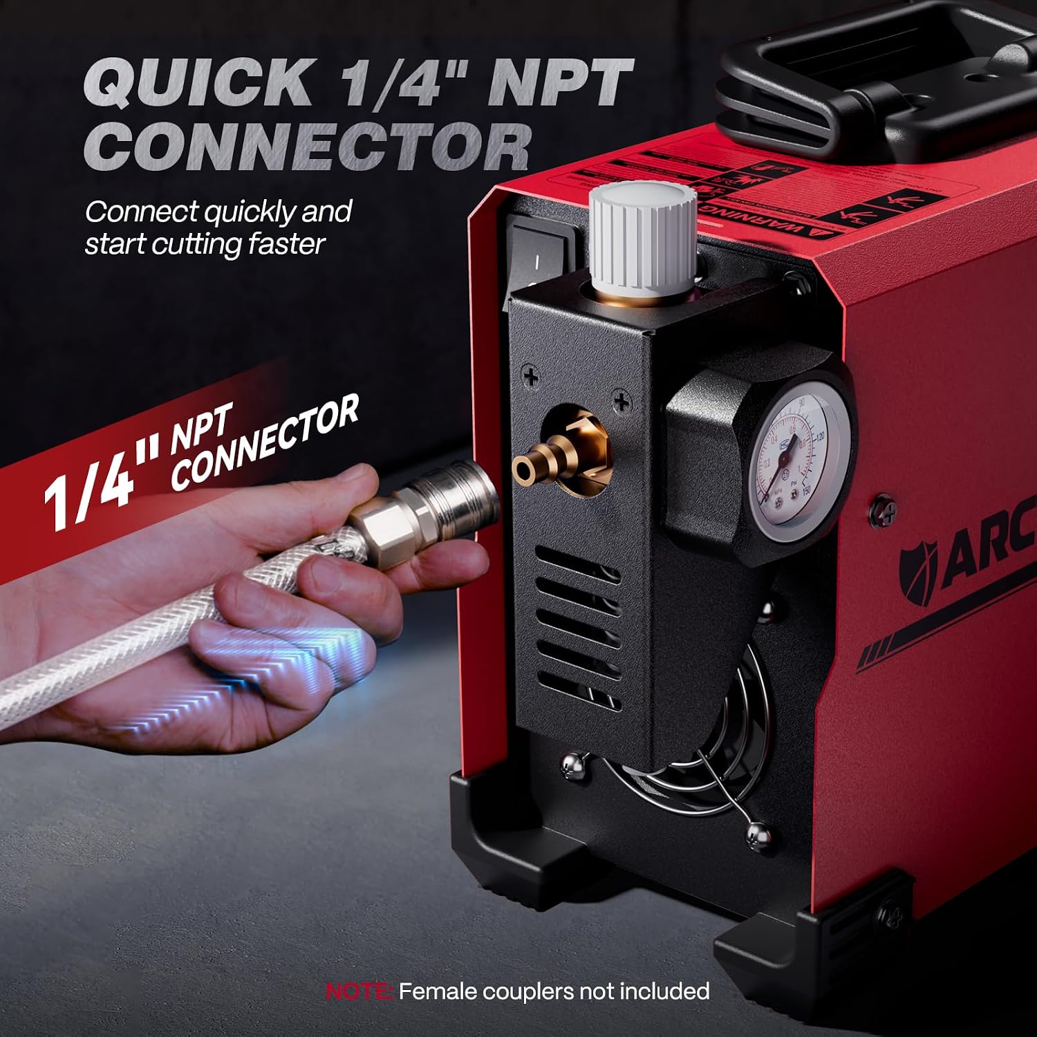 Detalle 2 de ARCCAPTAIN CUT50 Plasma Cutter, 50A Dual Voltage, LED Display, 1/2-Inch Clean Cut
