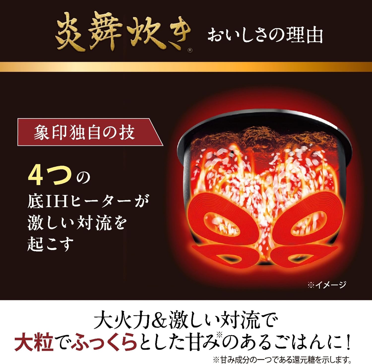 Detalle de 象印マホービン NW-NA10-BZ 炊飯器 5.5合 圧力IH 炎舞炊き スレートブラック