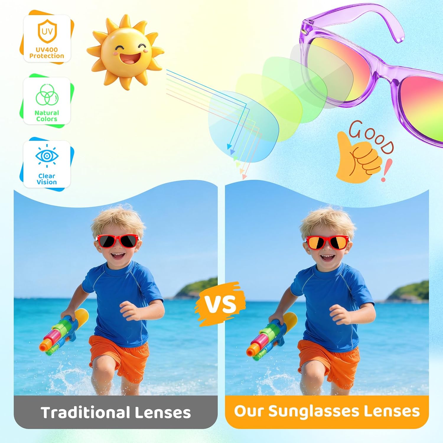 Thumbnail 3 de Lifree Kids Sunglasses Bulk Party Favors: UV400 Protection for 3-8 Year Olds