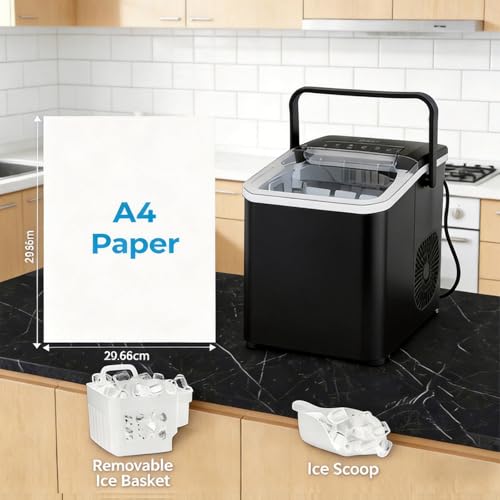 Thumbnail 4 de Grennswick Portable Countertop Ice Maker, 2 Bullet Ice Sizes, 14kg/24h