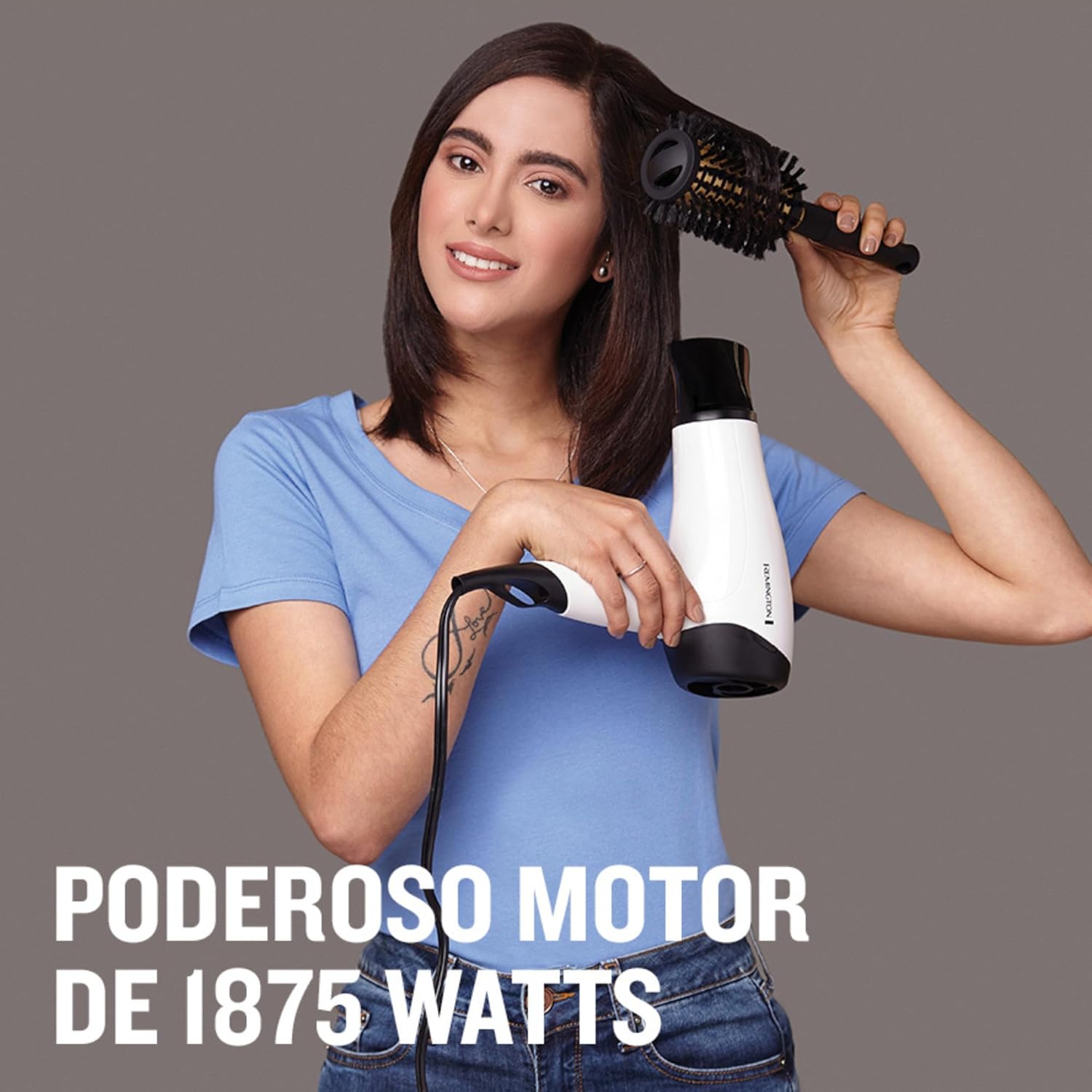 Thumbnail 2 de Remington D3015 Asciugacapelli 2000W leggero con griglia ionica in ceramica, concentratore e diffusore