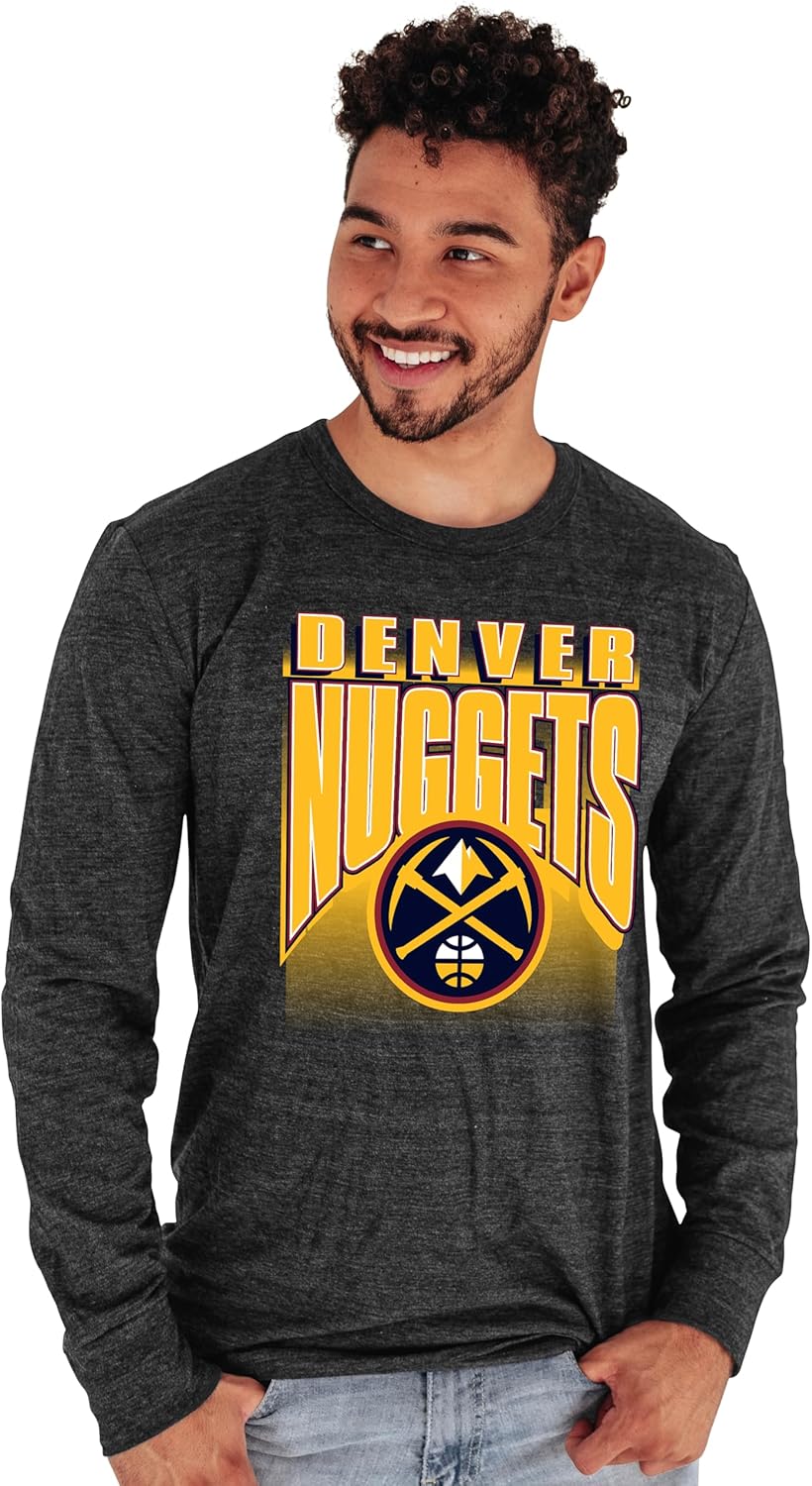 Thumbnail 1 de Blue 84 84 NBA Tri-Blend Long Sleeve T-Shirt (Officially Licensed) – Starters Black