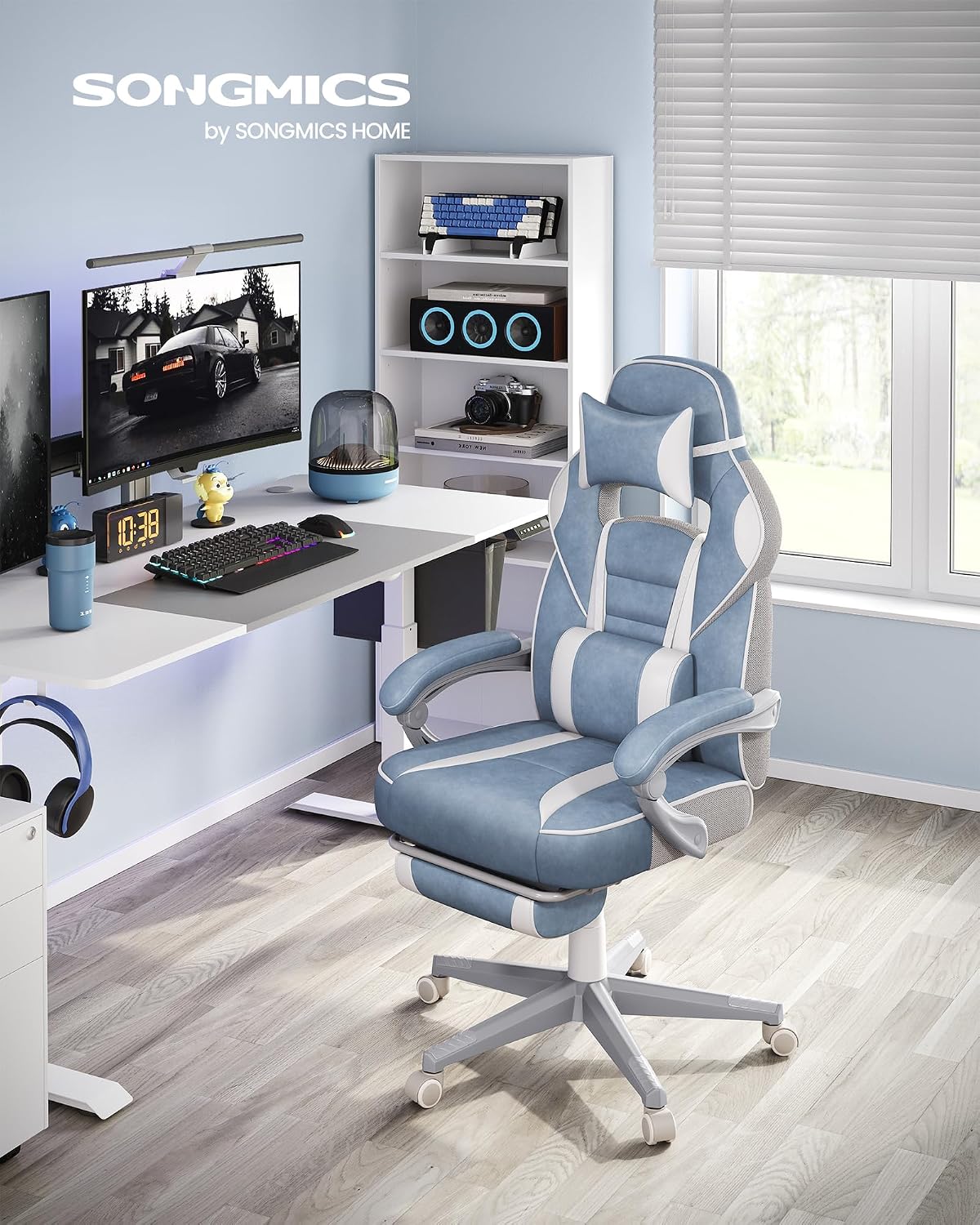 Detalle 2 de SONGMICS OBG073Q01 Poltrona gaming 150 kg