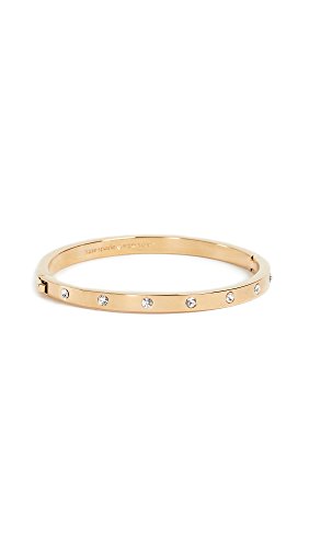 Imagen de Kate Spade New York SET IN STONE Metal Stone Hinged Bangle – Clear/Gold en OfertitasTOP