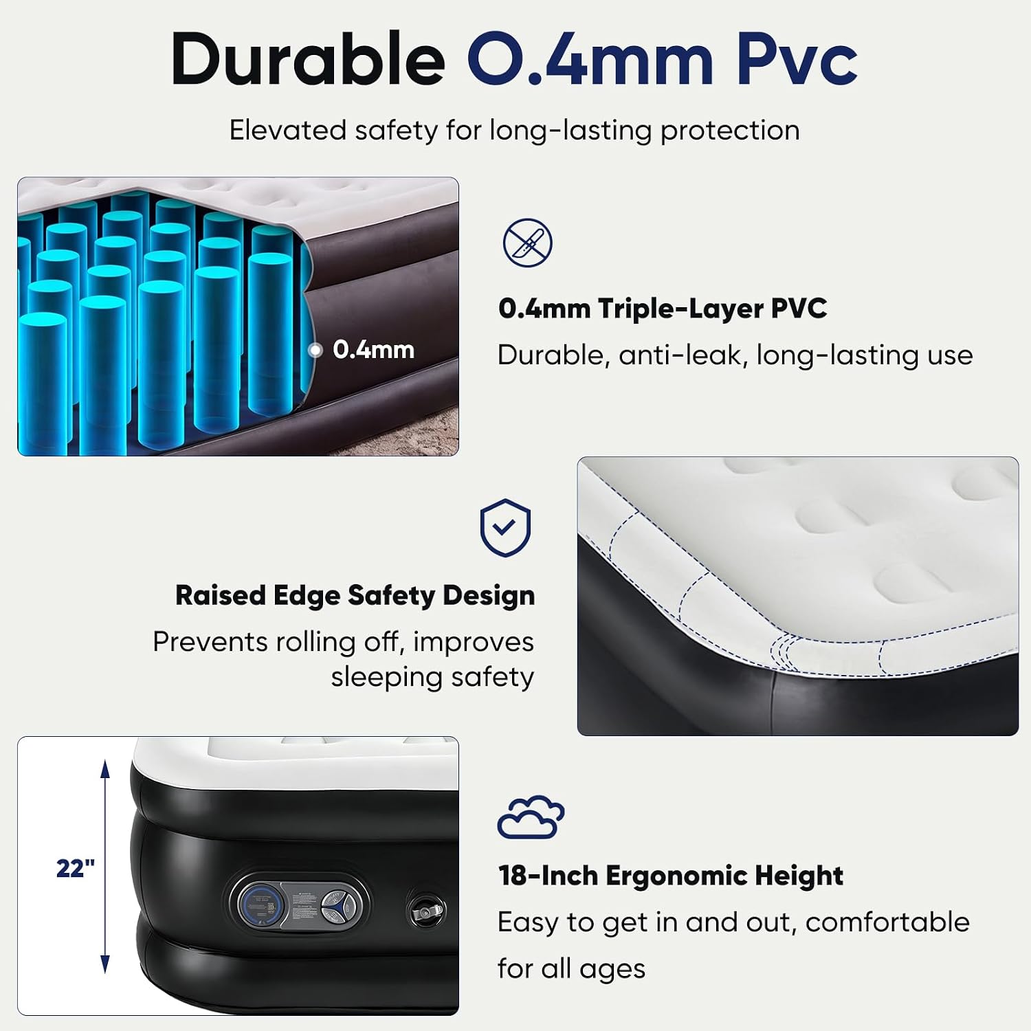 Detalle de Sweetcrispy Air Mattress Queen