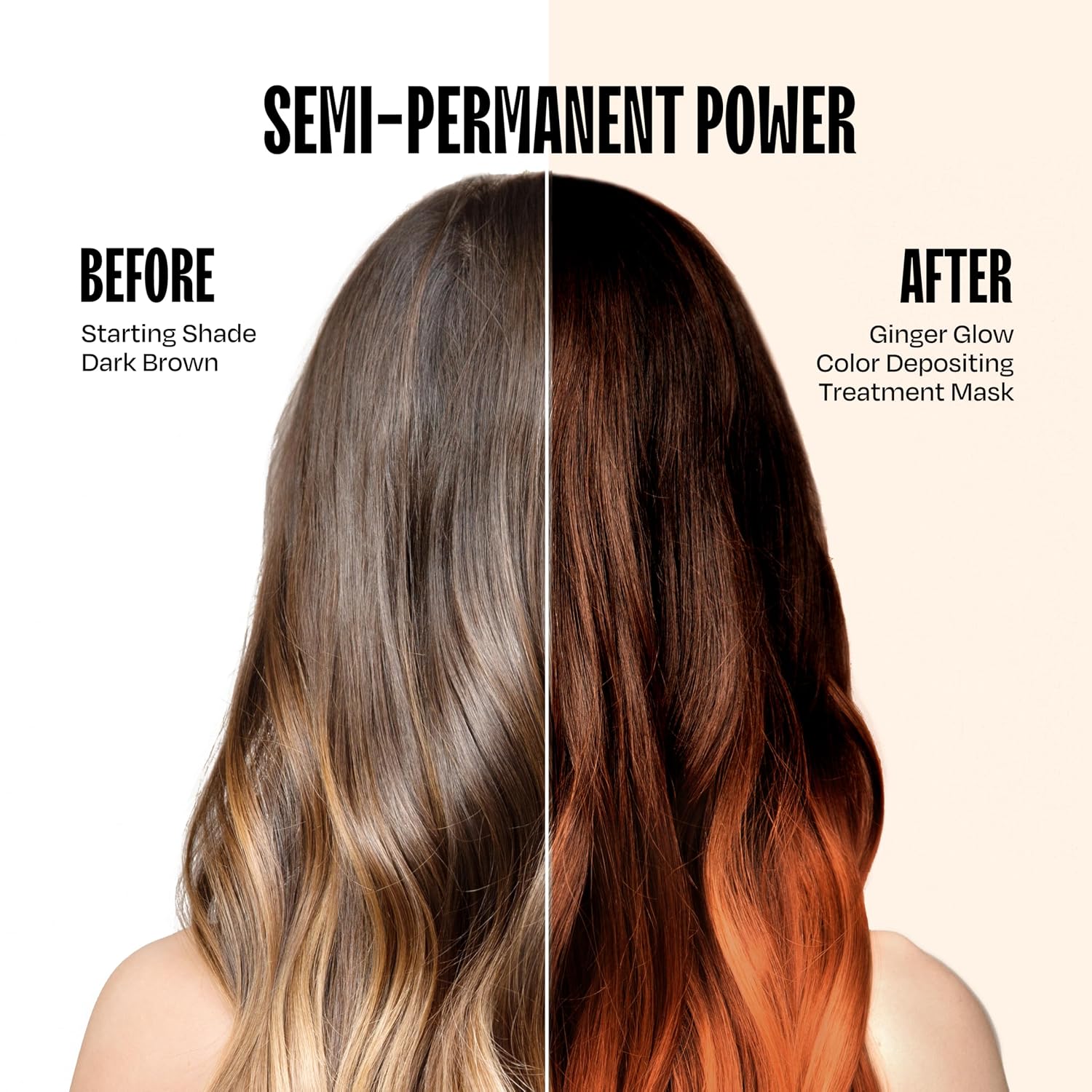 Detalle de Overtone Semi Permanent Hair Color Conditioner, Ginger Glow (8 oz) – Nourishing, Damage-Free Color Depositing Mask