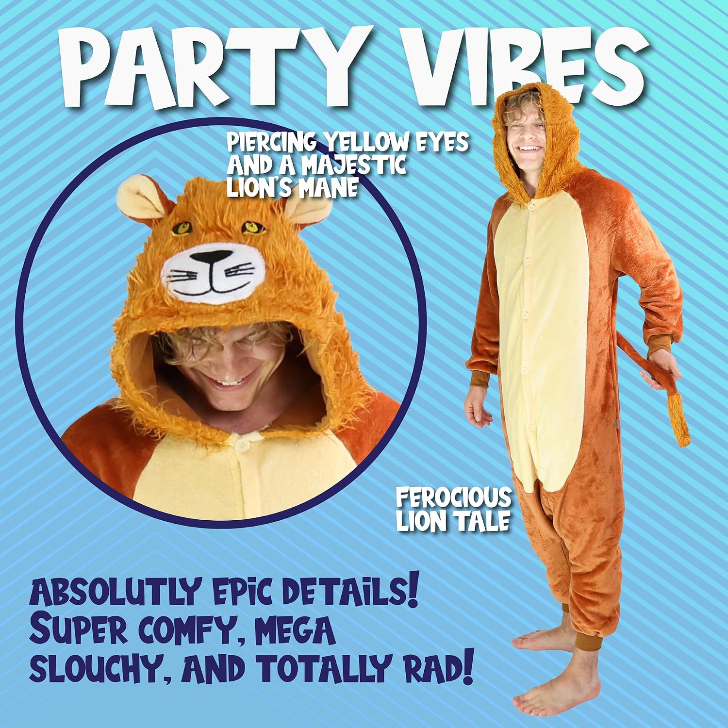Detalle 2 de Funziez! Adult Animal Onesie Costume