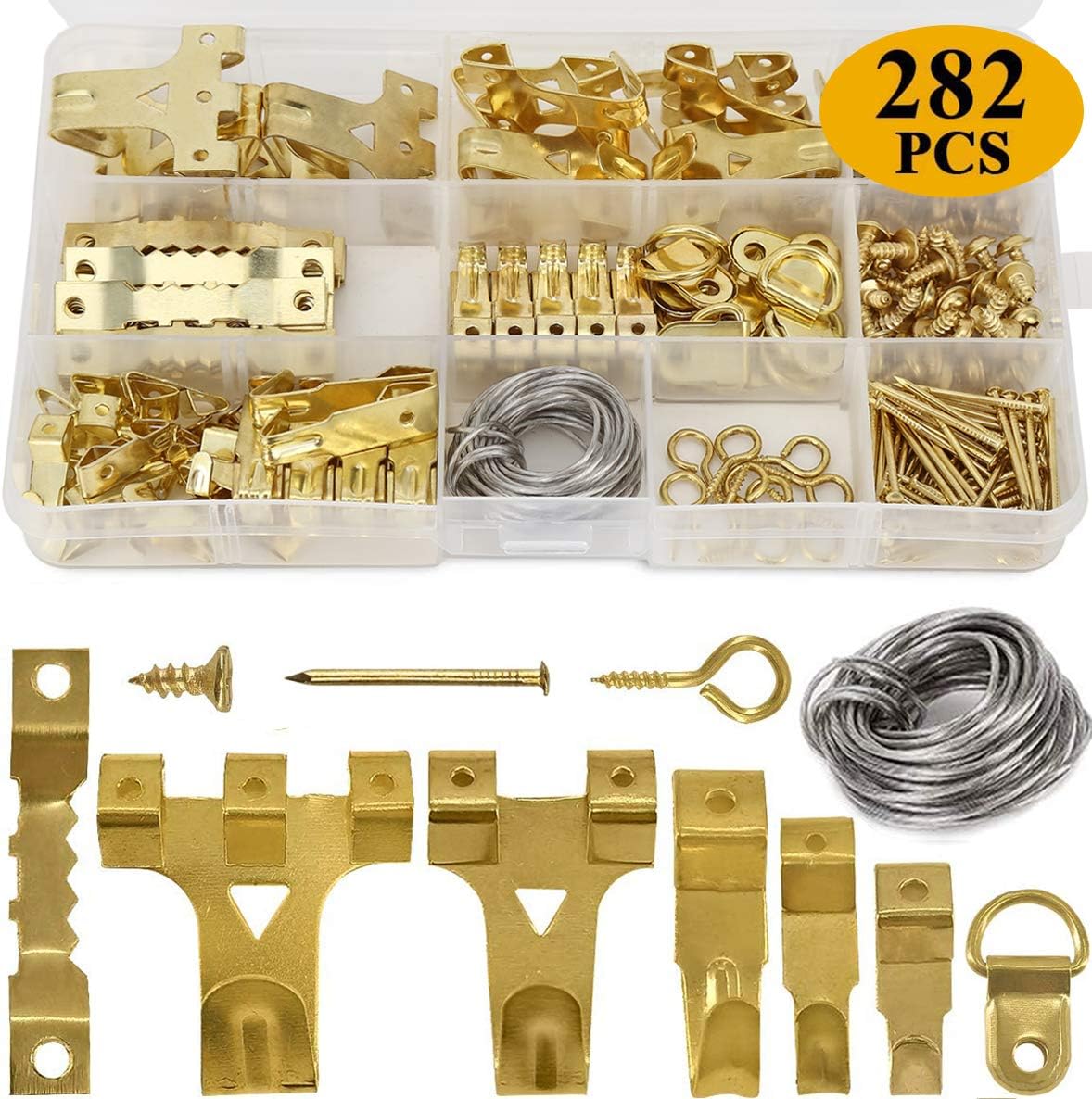 Thumbnail 6 de HAUSPROFI 282-piece picture hanger set