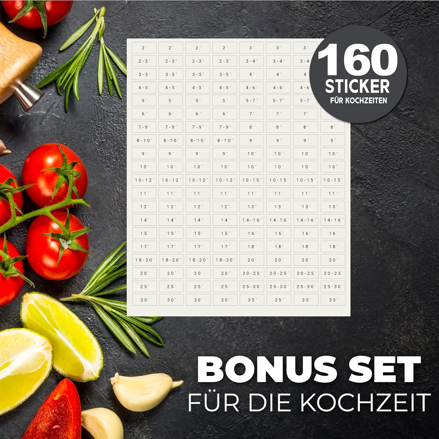 Thumbnail 6 de Homety Aufbewahrungsetiketten – Komplettes XXL-Set weiß, 288 Stück, selbstklebend