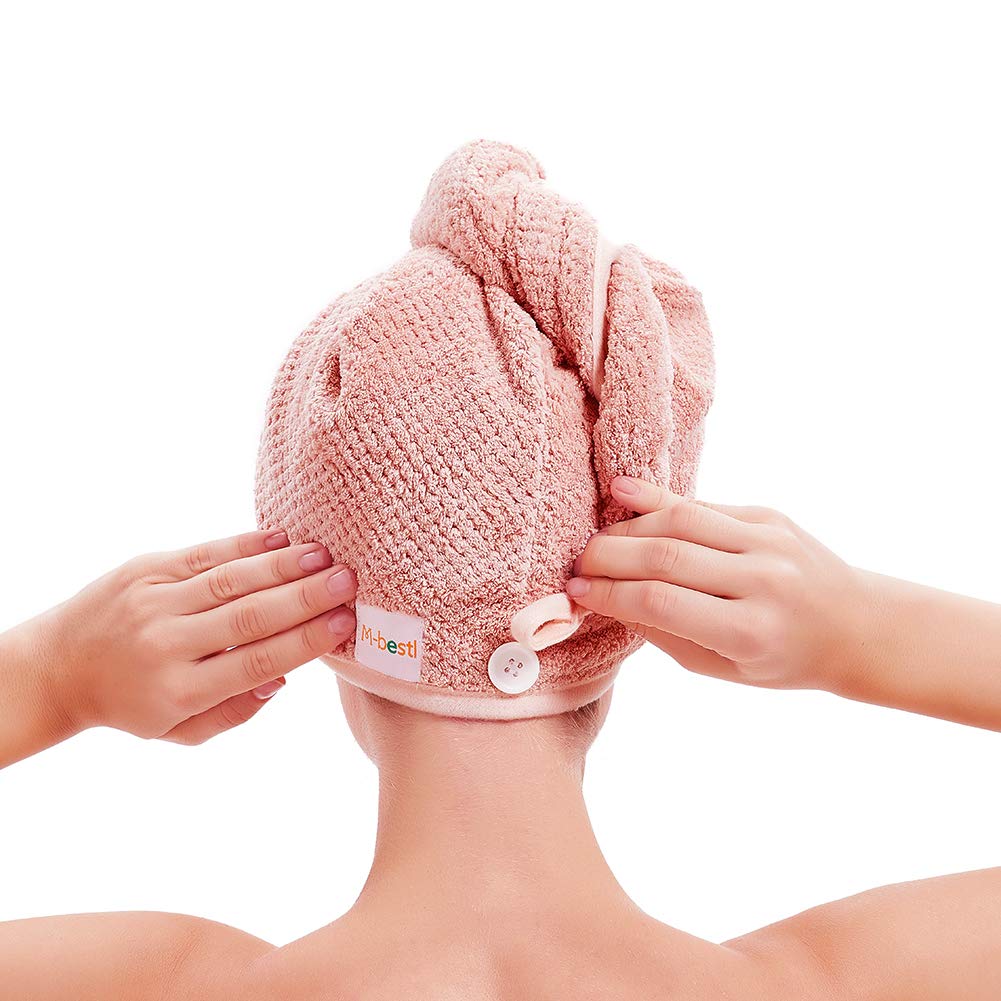 Detalle de M-bestl 2 Pack Microfiber Hair Towel Wrap 🧖♀